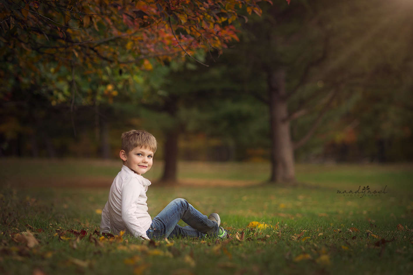 Nikon D600 + Nikon AF Nikkor 105mm F2D DC sample photo. Boy in fall photography