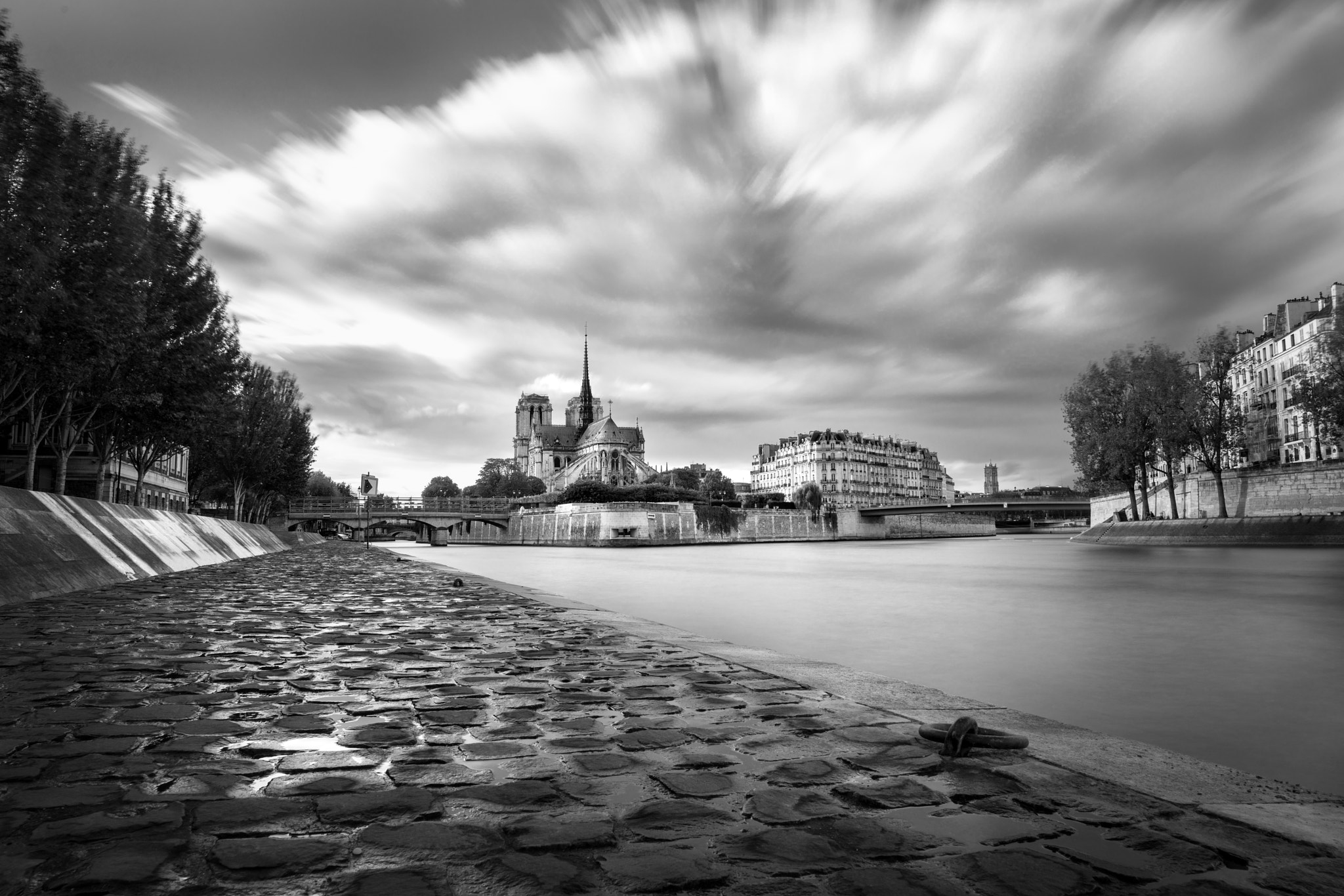 Canon EF 24-70mm F2.8L II USM sample photo. Notre dame de paris (monochrome) photography
