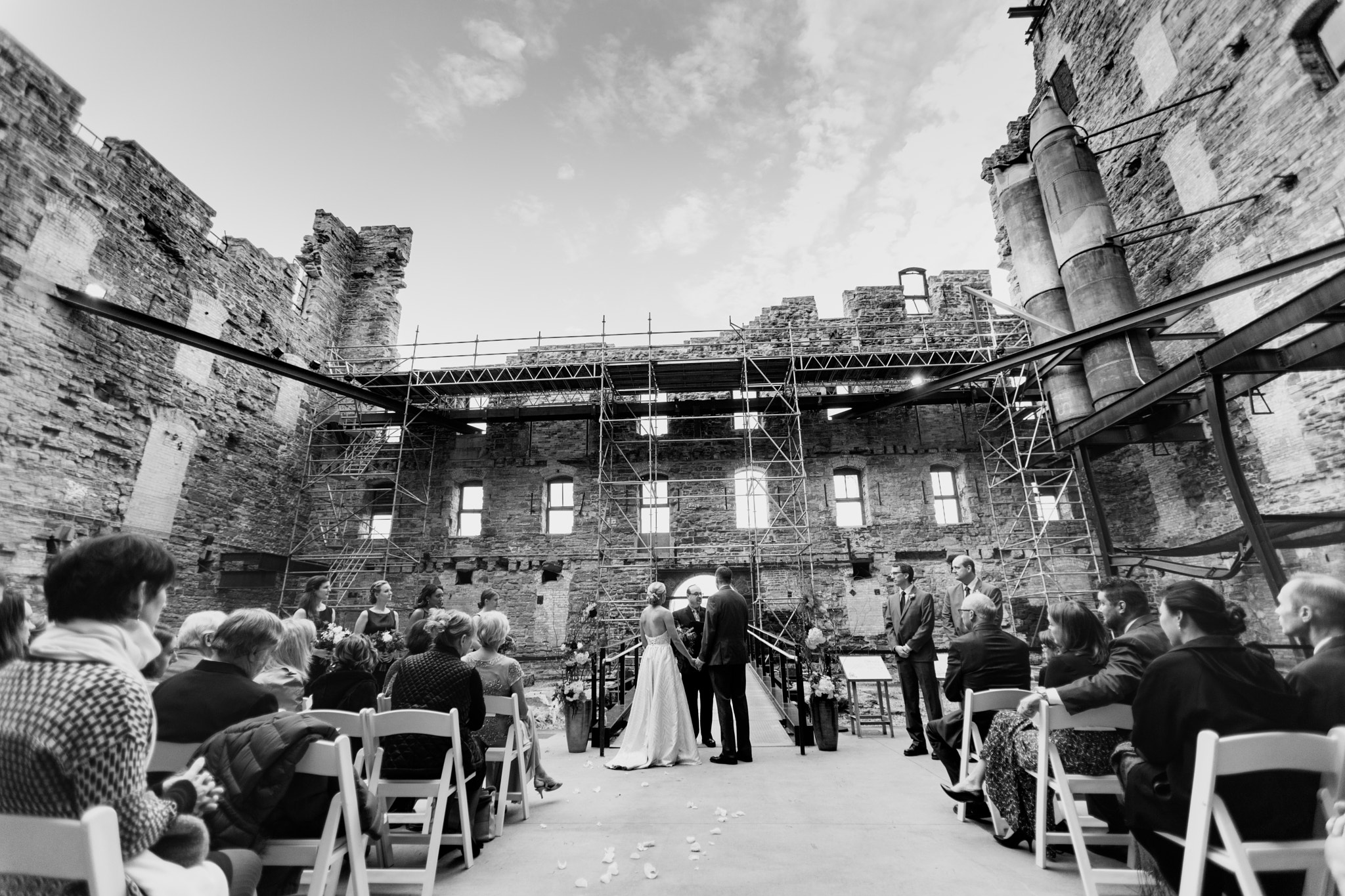 Canon EF 16-35mm F2.8L USM sample photo. Mill city museum wedding photography