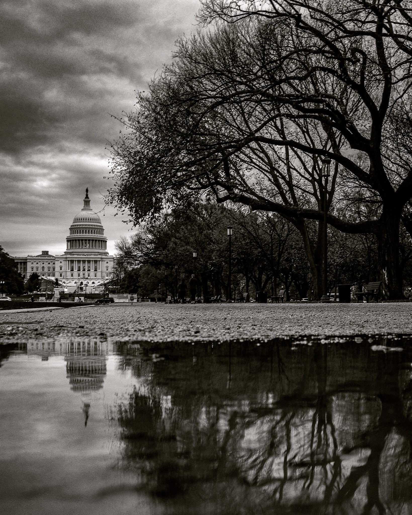 Fujifilm X-E2 + Fujifilm XF 27mm F2.8 sample photo. Puddle symmetry photography