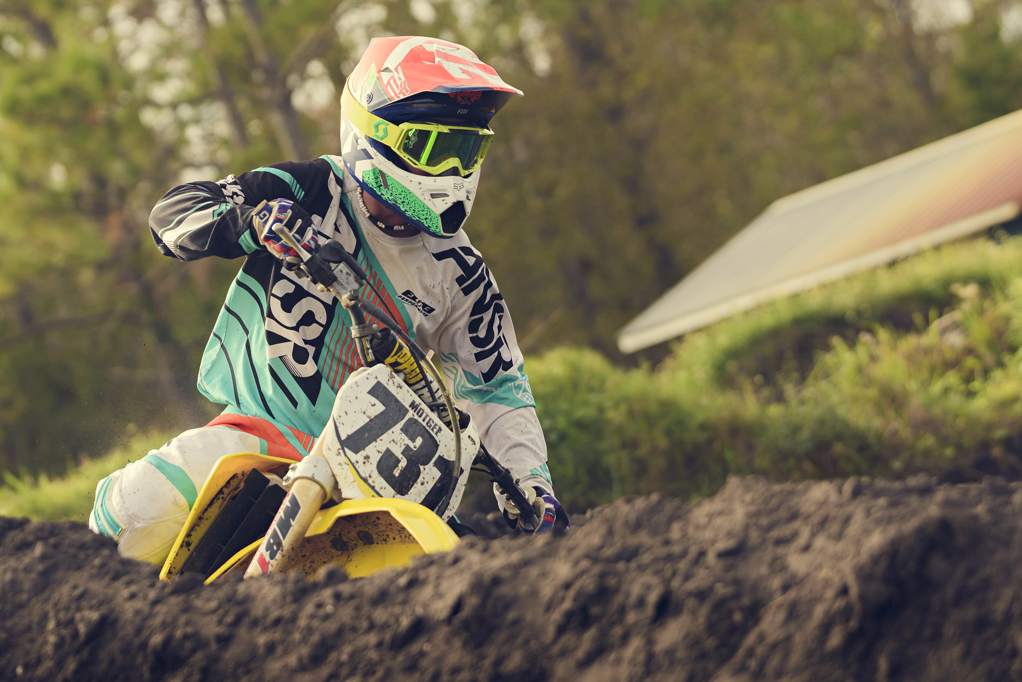 AF-S Zoom-Nikkor 80-200mm f/2.8D IF-ED sample photo. Motocross photography