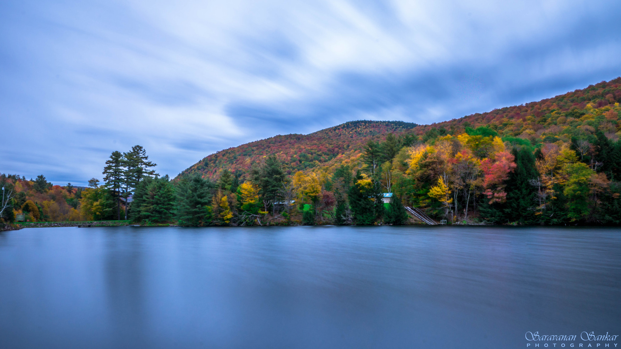 Sony SLT-A65 (SLT-A65V) sample photo. Fall colors - longer exposure photography