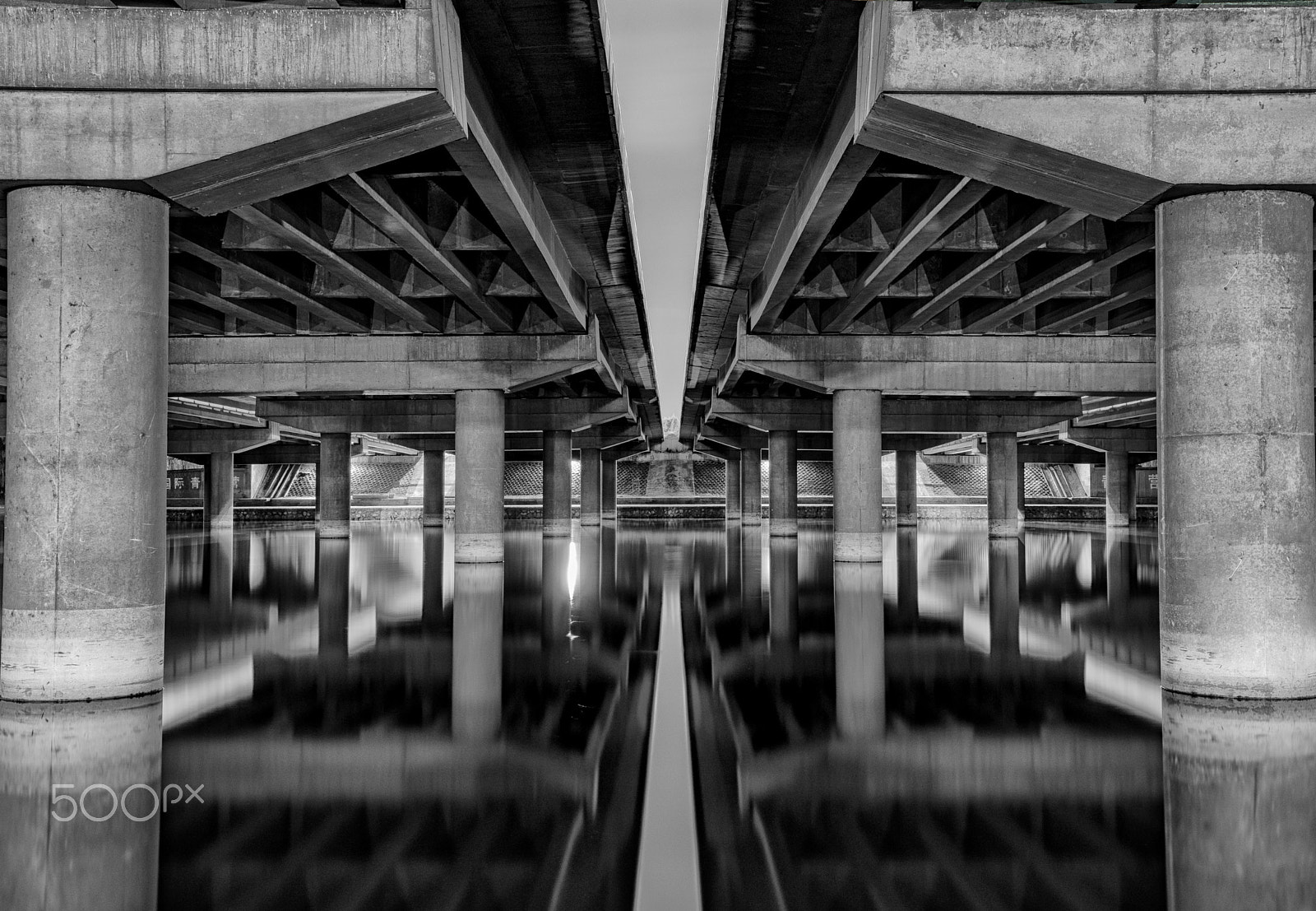Sony a7 sample photo. Bridge reflection photography
