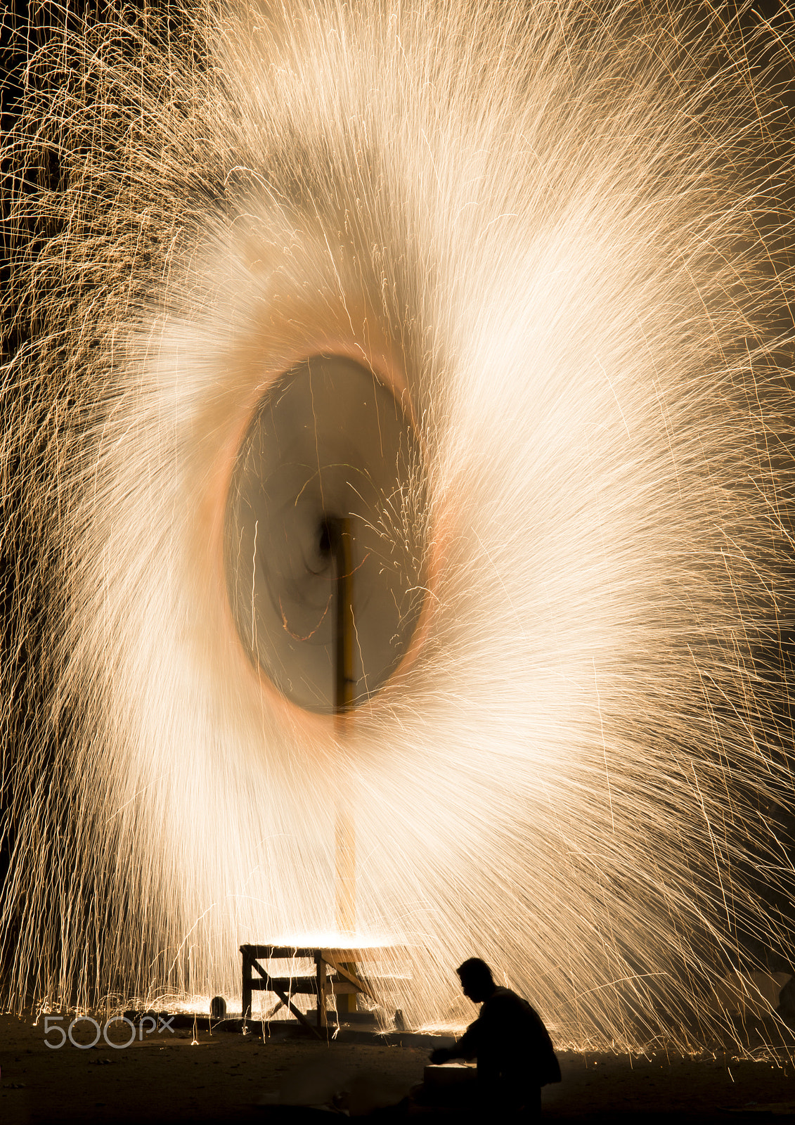 Nikon D800E sample photo. Spinning fire photography
