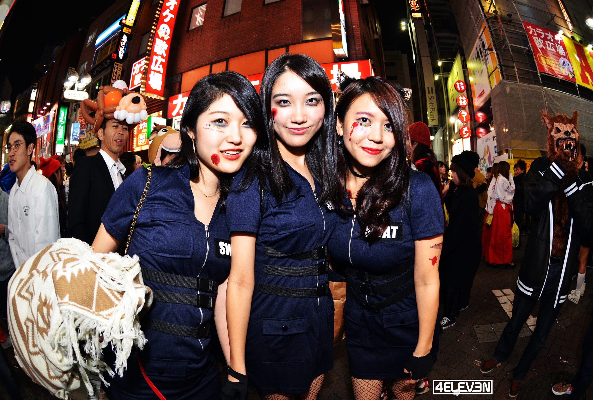 Nikon AF DX Fisheye-Nikkor 10.5mm F2.8G ED sample photo. Tokyo halloween 2016 photography