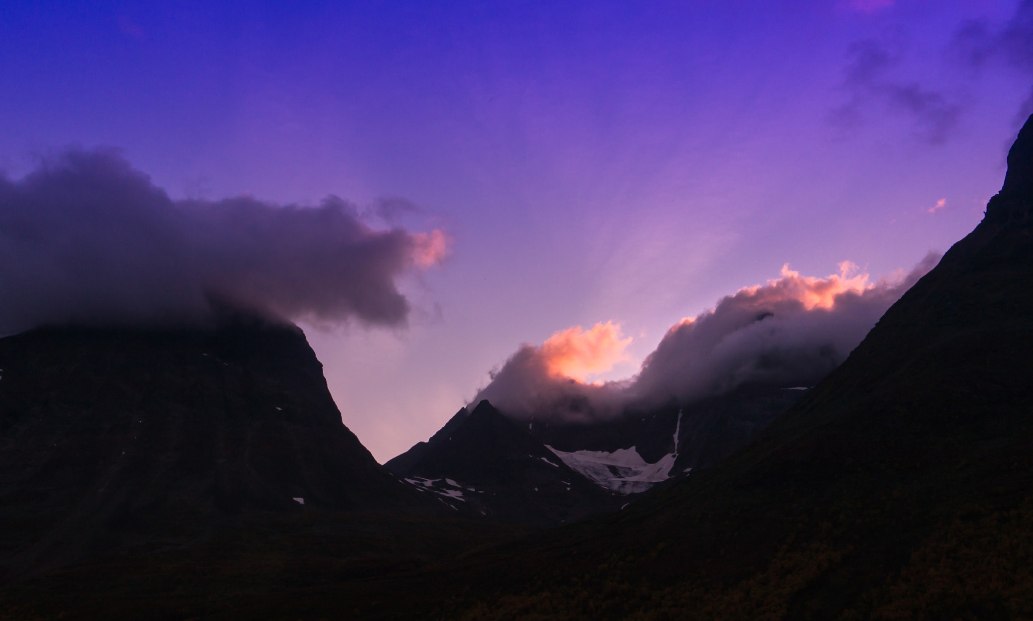 Panasonic Lumix DMC-GH2 sample photo. Awesome sunset on our trekkingotur 2015 in lappland photography