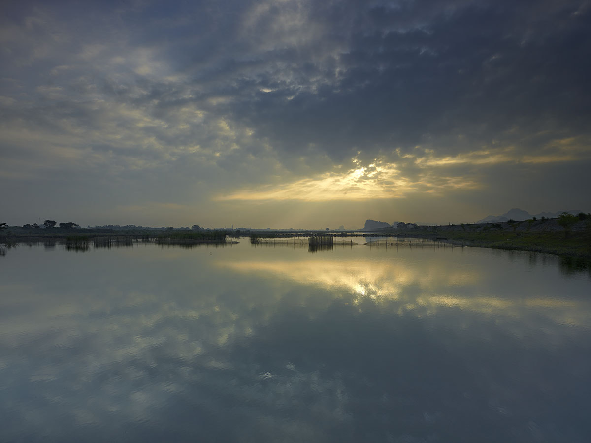 Phase One IQ260 sample photo. Ninh binh sunrise vietnam photography