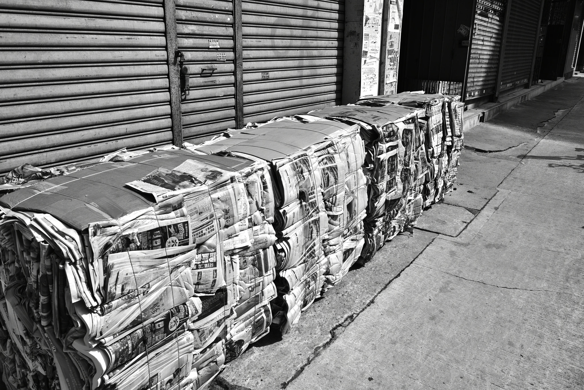 Nikon D750 sample photo. News paper blocks(to be reprocess) photography