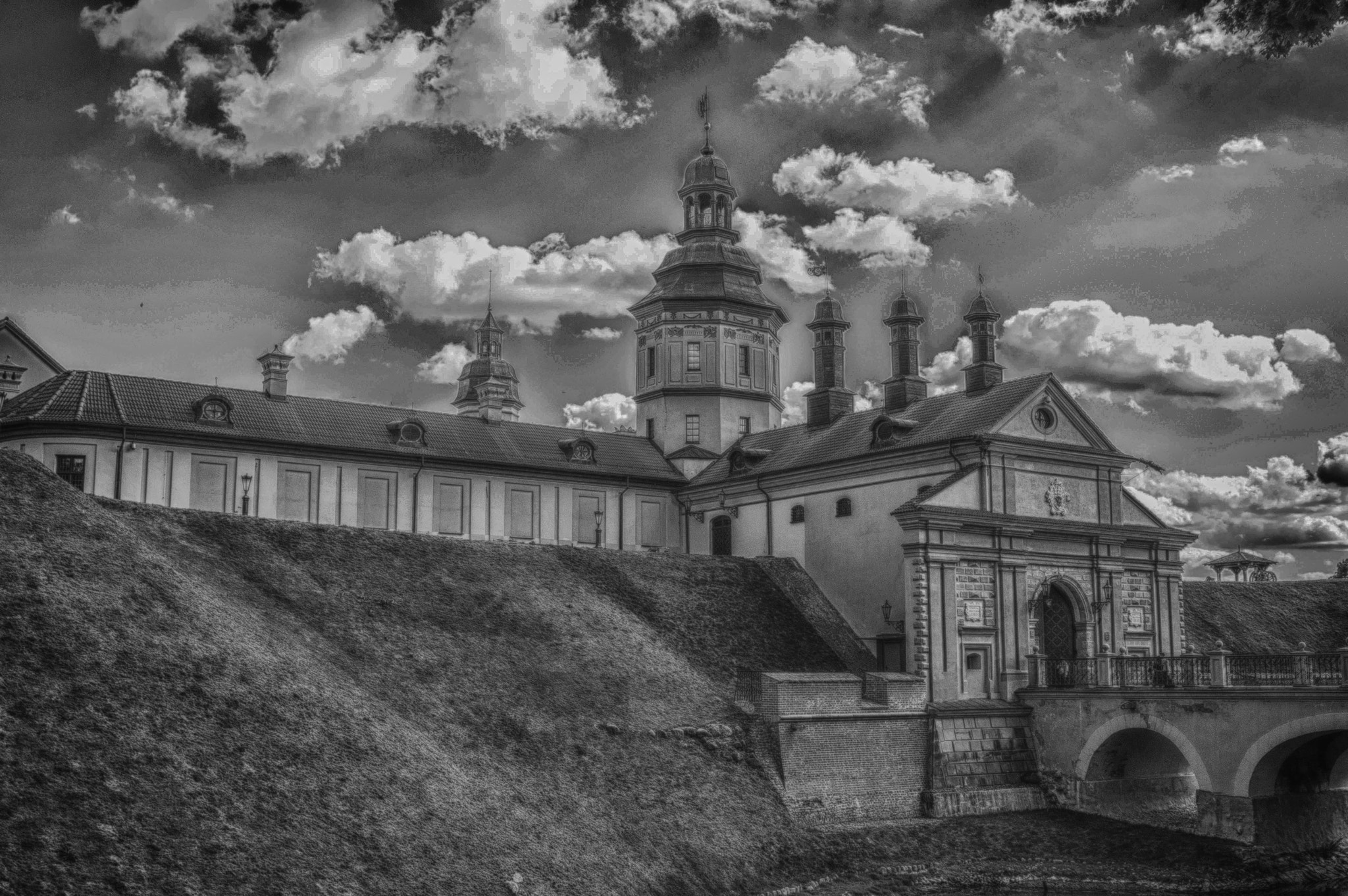 Nikon D3200 sample photo. Nesvizh castle. belarus photography