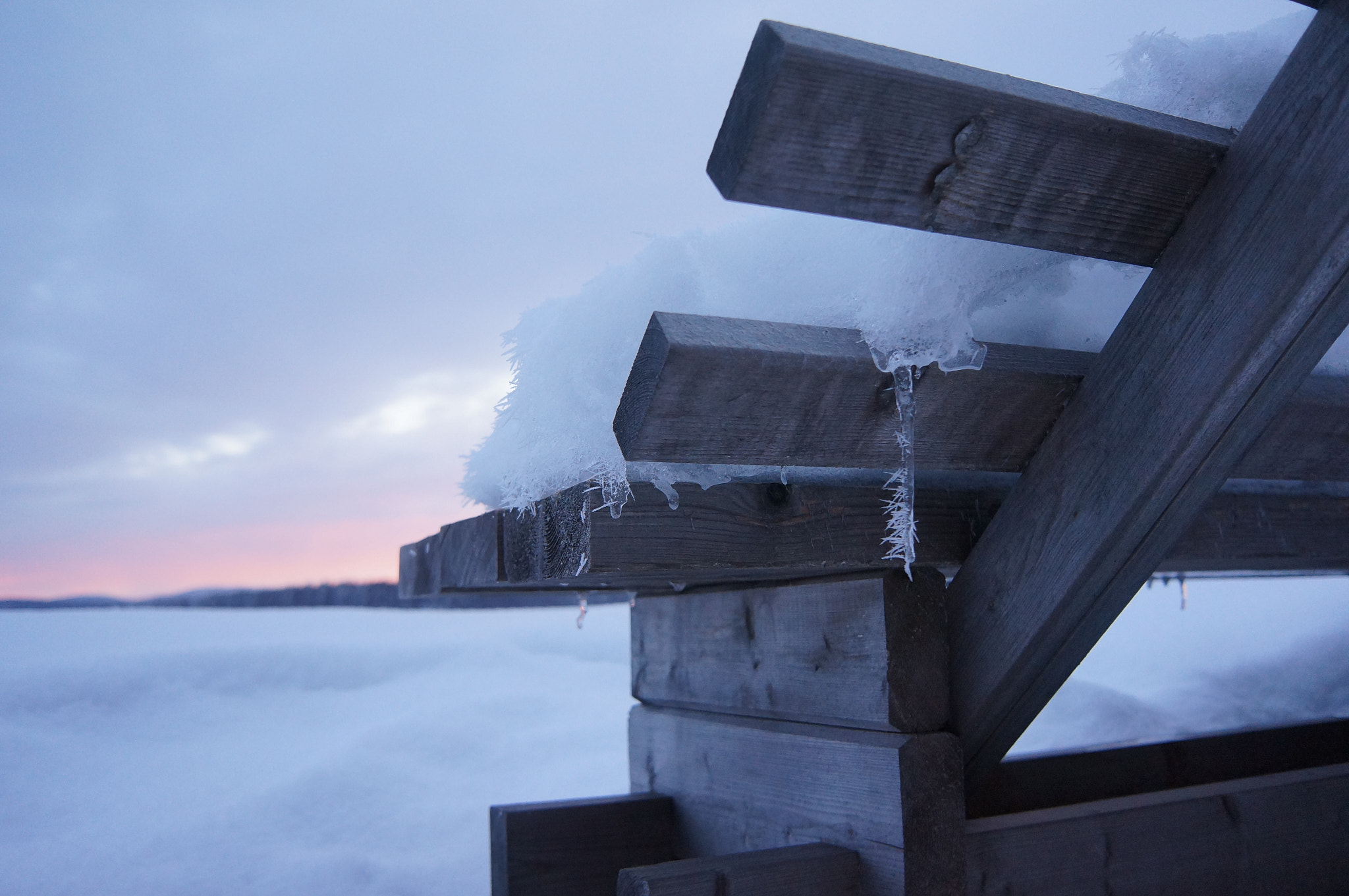 Sony Alpha NEX-5N sample photo. The frozen bay photography