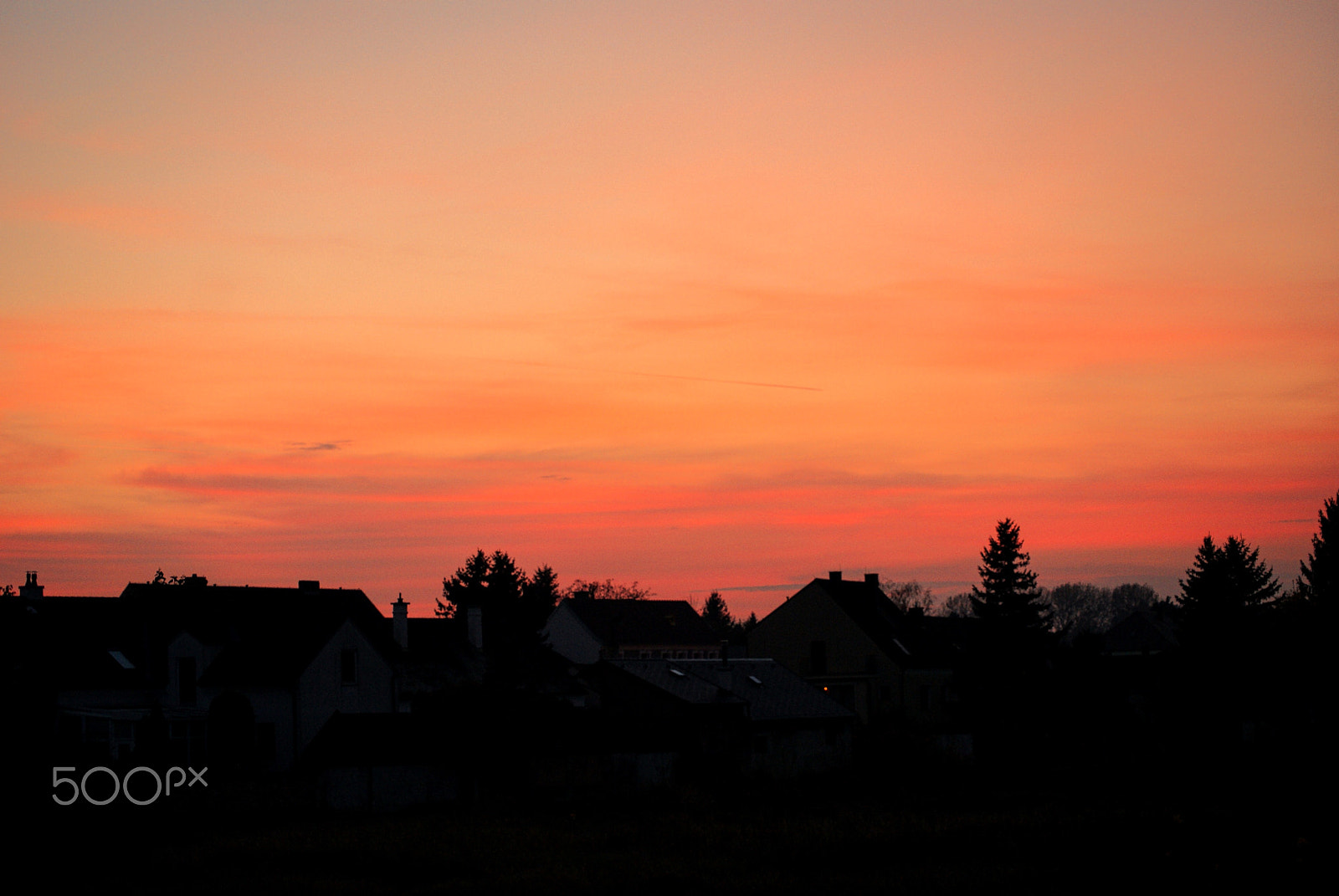 Sony Alpha DSLR-A300 sample photo. Sunset silhouettes photography