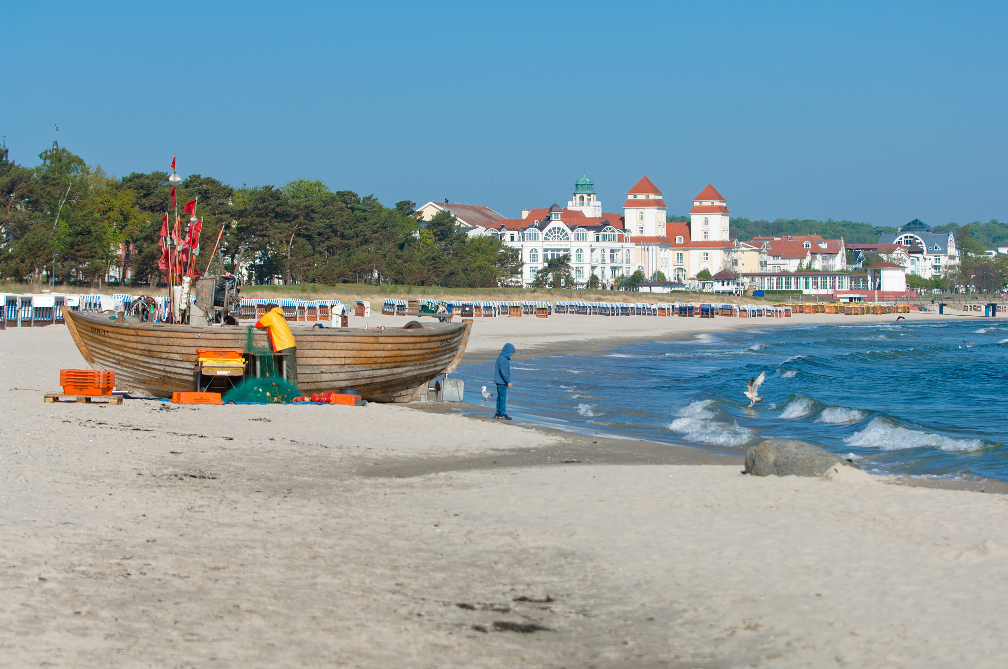 Nikon D2X sample photo. Ostseebad binz, kurhaus photography