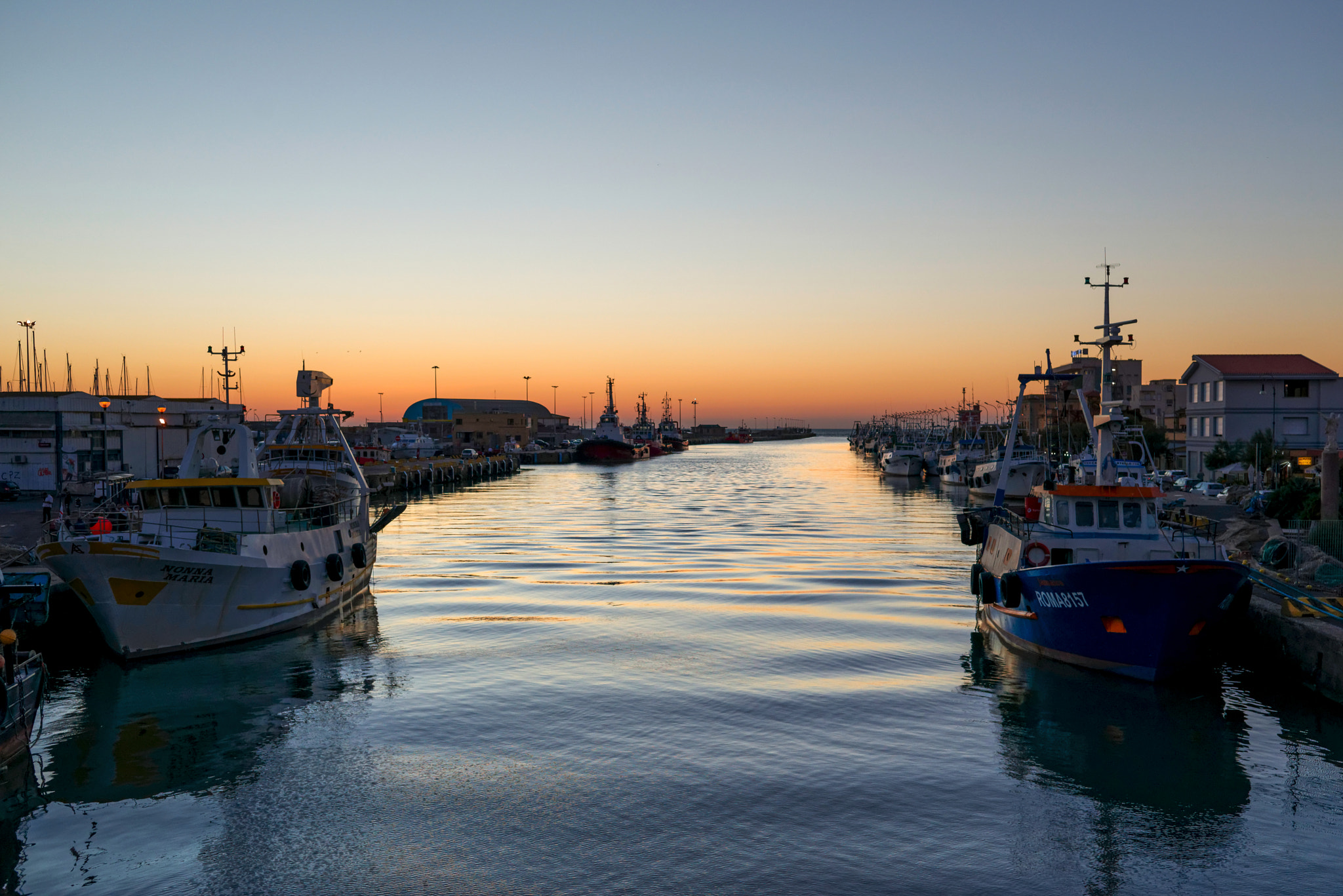 Nikon AF-S Nikkor 35mm F1.8G ED sample photo. The port of fiumincino photography