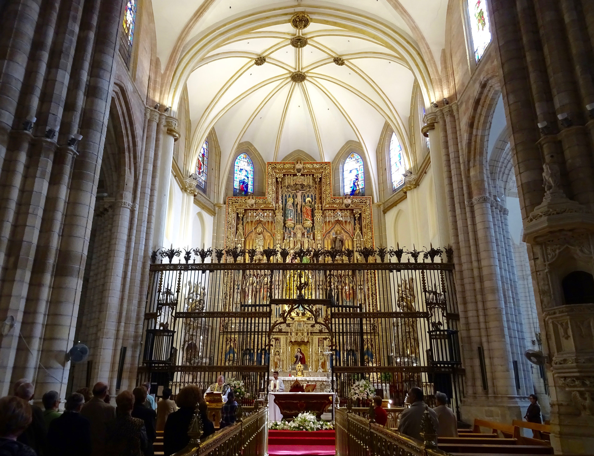 Sony DSC-HX60V + Sony 24-720mm F3.5-6.3 sample photo. Interior catedral de murcia. photography