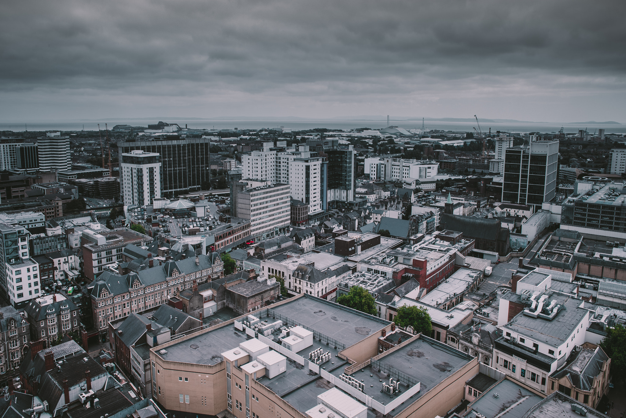 Canon EOS 6D + Canon EF 24mm F2.8 sample photo. Cardiff city centre photography