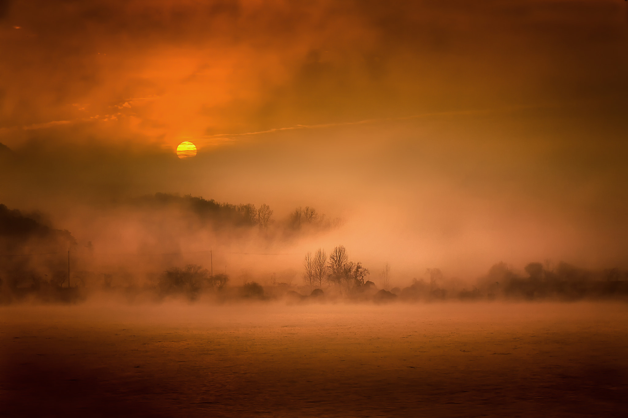 Canon EOS 5D Mark II sample photo. Riverside sunrise(물의정원) photography