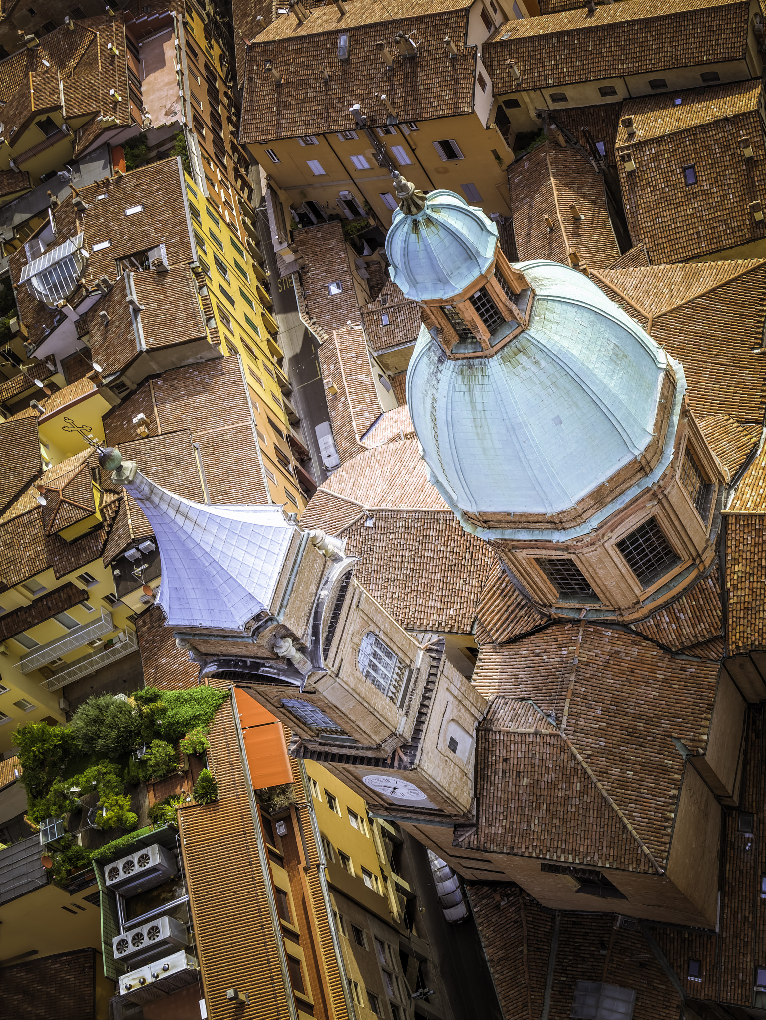 Olympus E-5 + OLYMPUS 14-54mm Lens sample photo. Bologna aerial view from asinelli tower photography