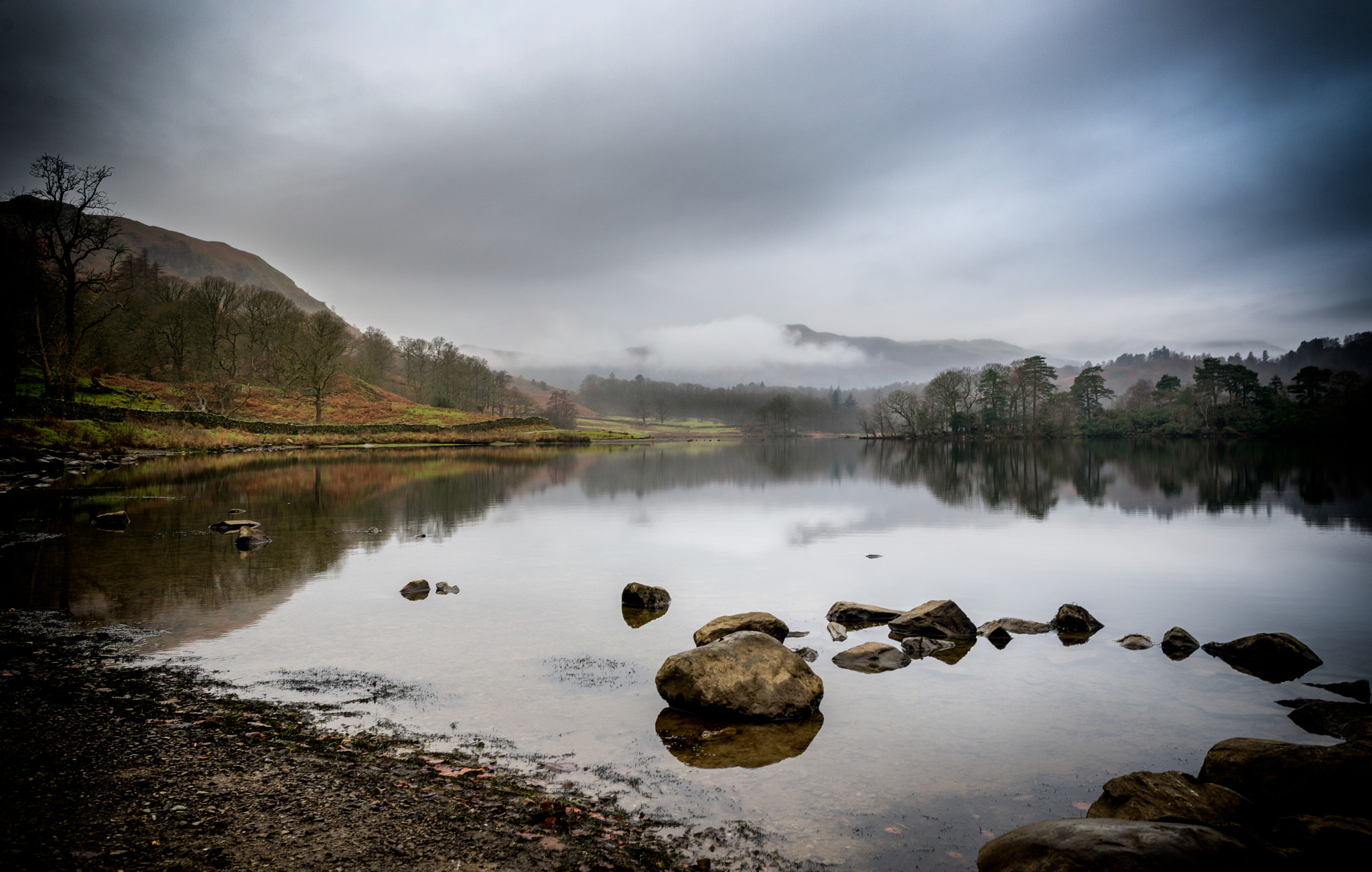 Nikon D610 + Nikon AF Nikkor 28mm F2.8D sample photo. Misty rydal photography