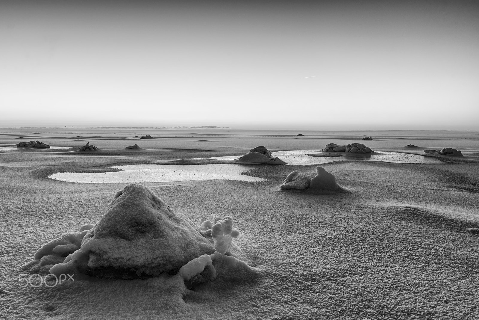 Tokina AT-X 16-28mm F2.8 Pro FX sample photo. Ice, snow, and stone 5 bw photography