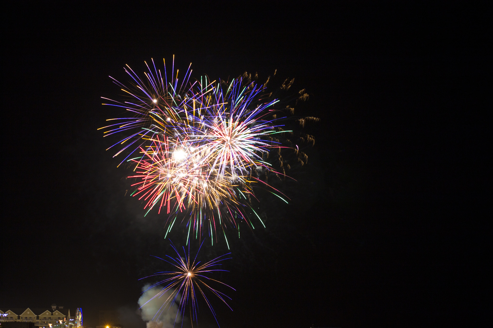 Canon EOS 500D (EOS Rebel T1i / EOS Kiss X3) sample photo. Old orchard beach fireworks photography