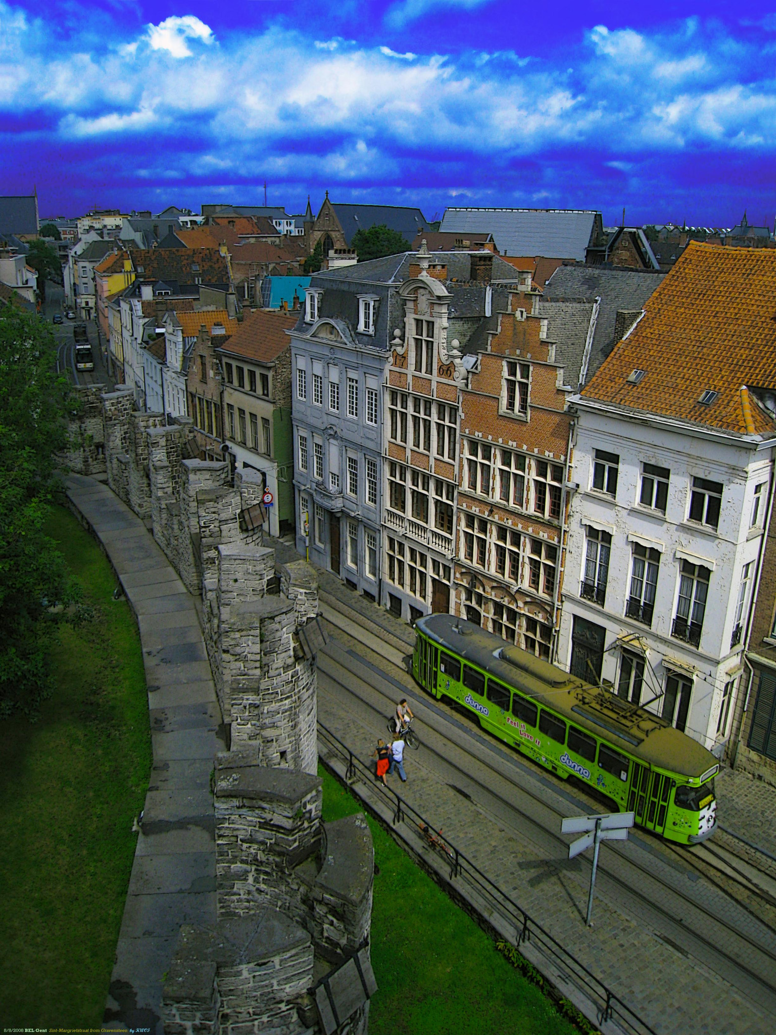 Canon DIGITAL IXUS 860 IS sample photo. Bel gent [castle~city~tram] aug 2008 by kwot photography