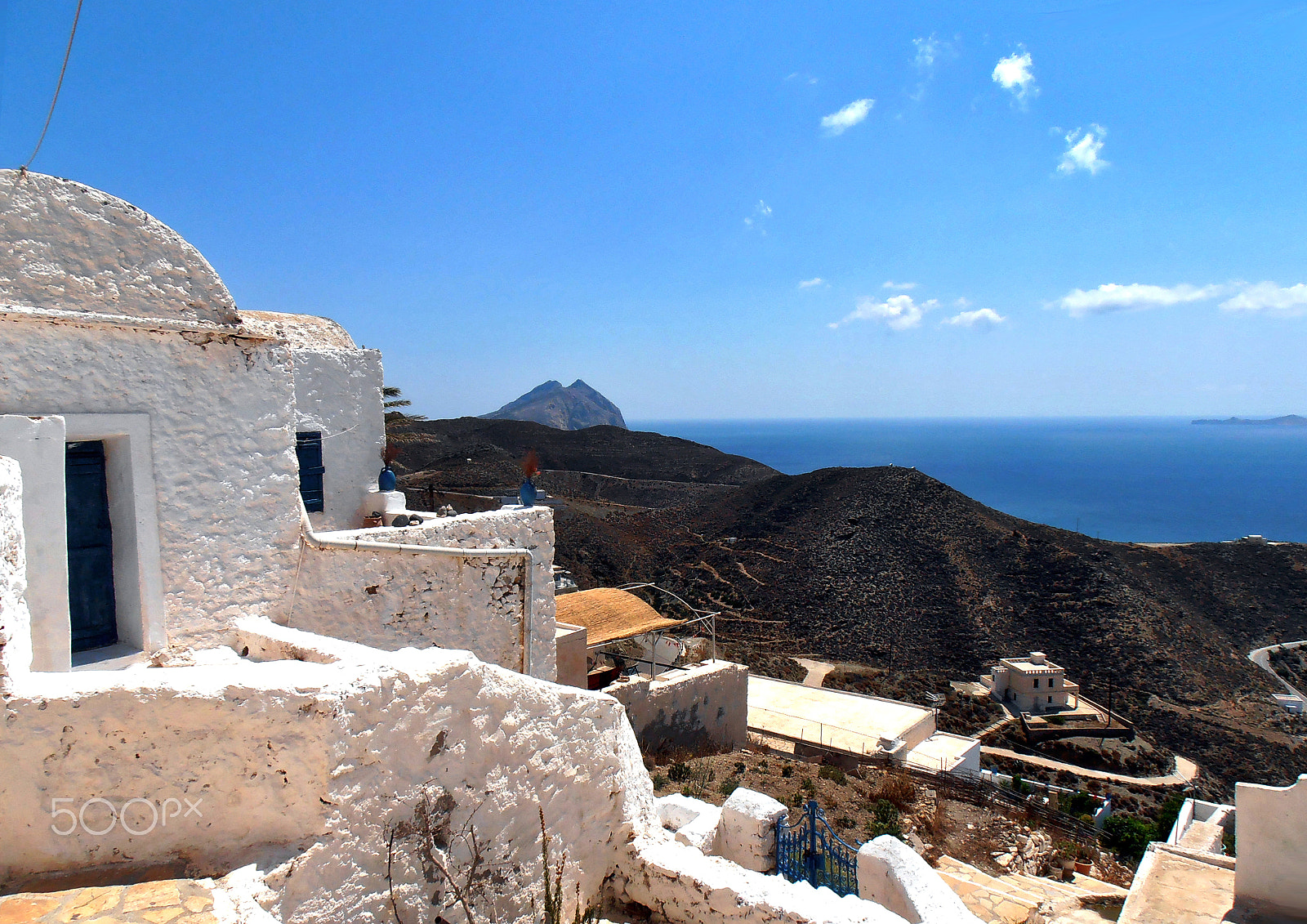 Olympus VR310,D720 sample photo. Anafi island (2) - chora photography