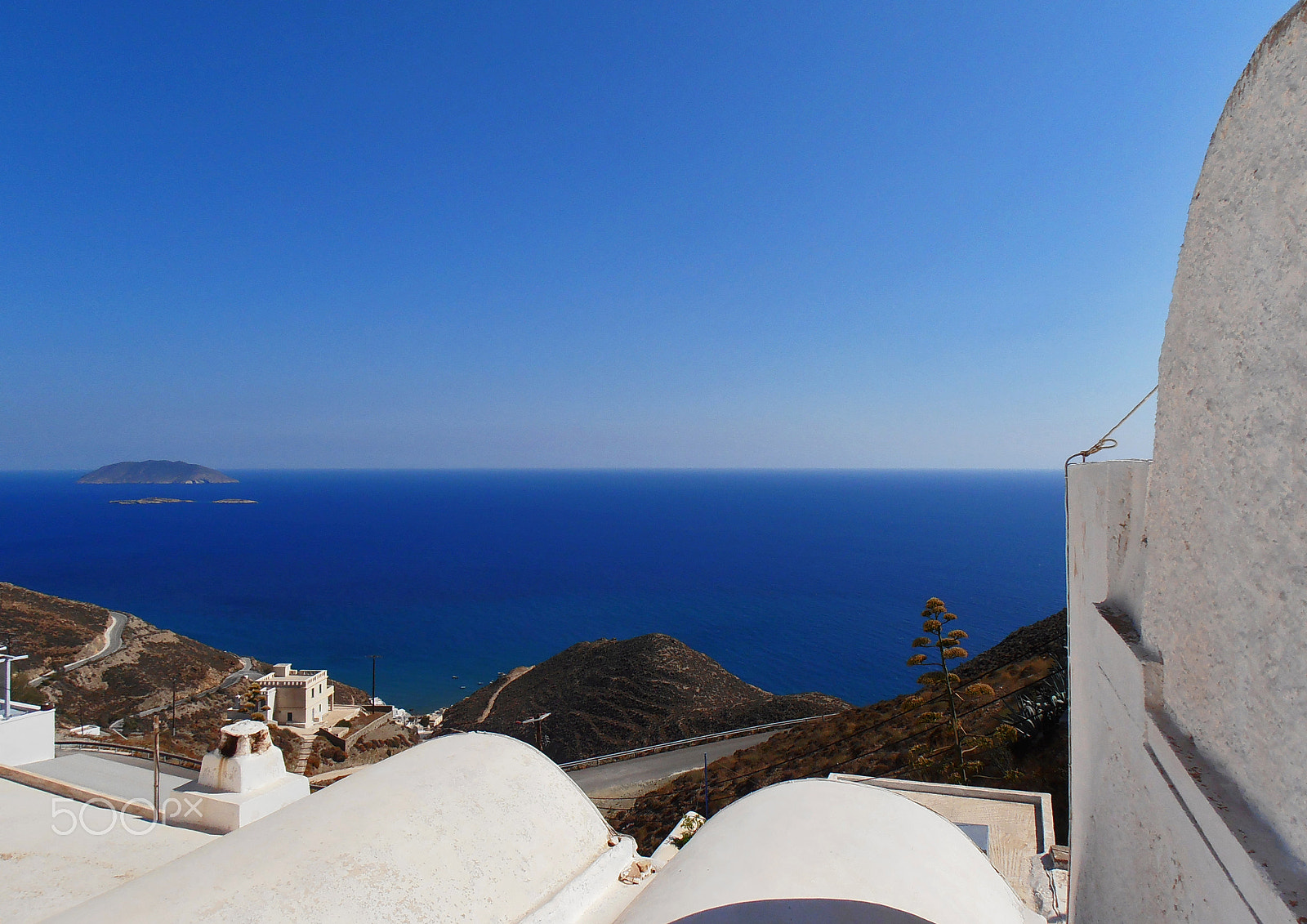 Olympus VR310,D720 sample photo. Anafi island (3) - chora photography