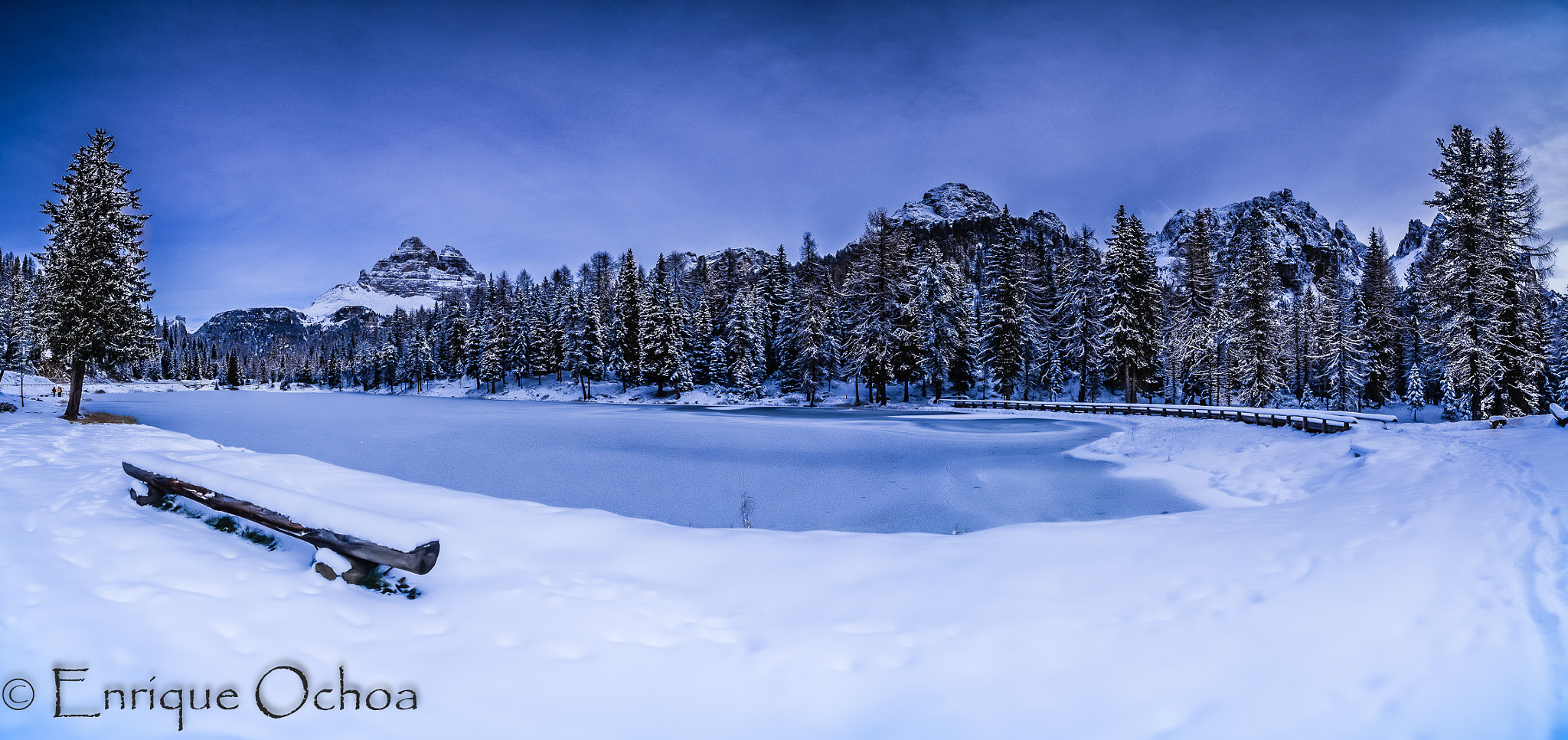Nikon D7100 sample photo. Lago antorno nieve photography