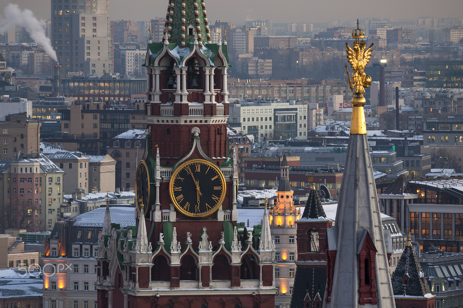 Canon EF-S 55-250mm F4-5.6 IS II sample photo. Сhimes of the spassky tower photography