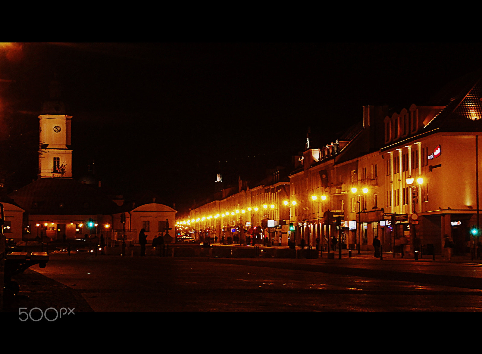 Olympus uTough-8010 sample photo. Bialystok at night photography