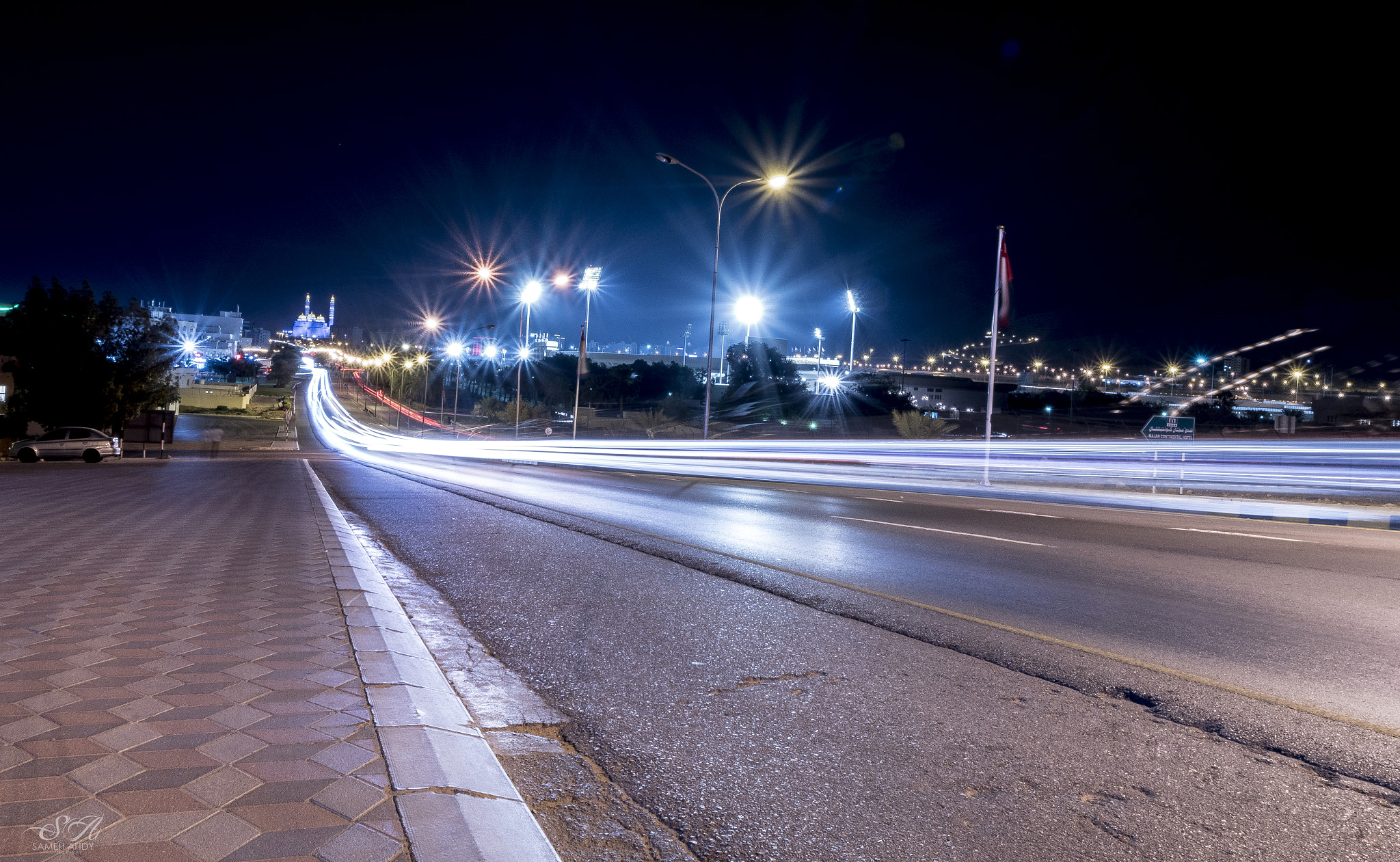 Sigma 8-16mm F4.5-5.6 DC HSM sample photo. Road light painting 1 photography