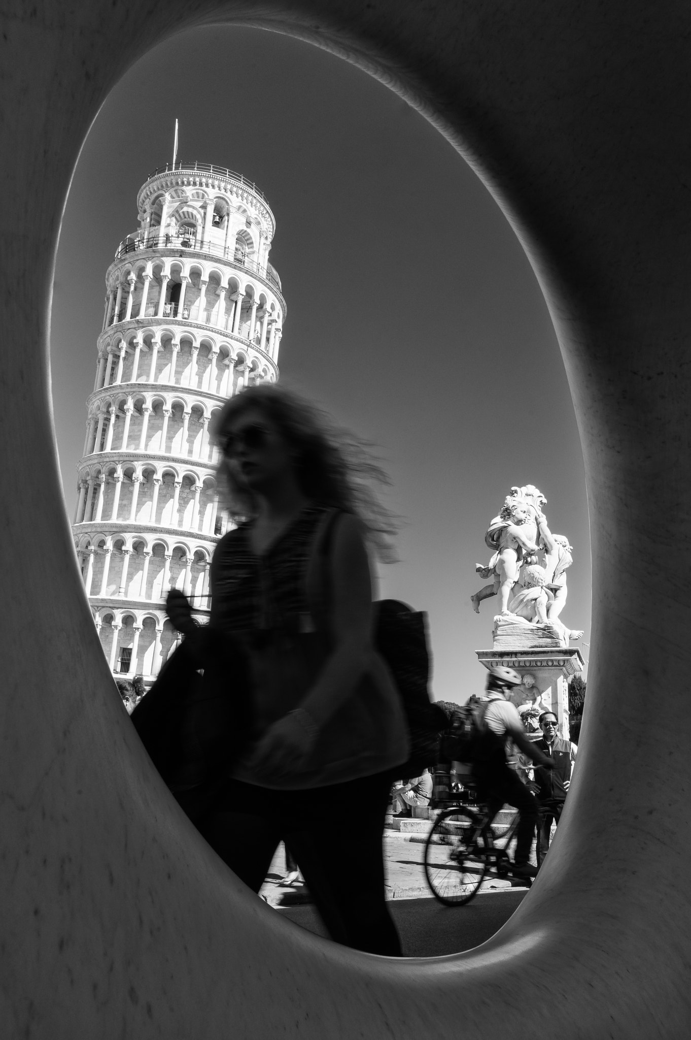 Sony a7R II sample photo. Walking by the leaning tower photography