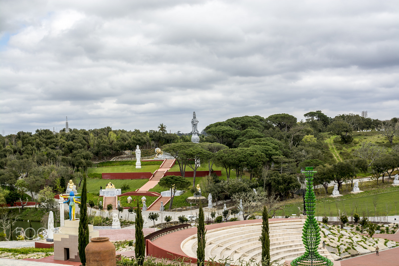 Nikon D7100 sample photo. Wonderful architecture at a buddha park, portugal photography