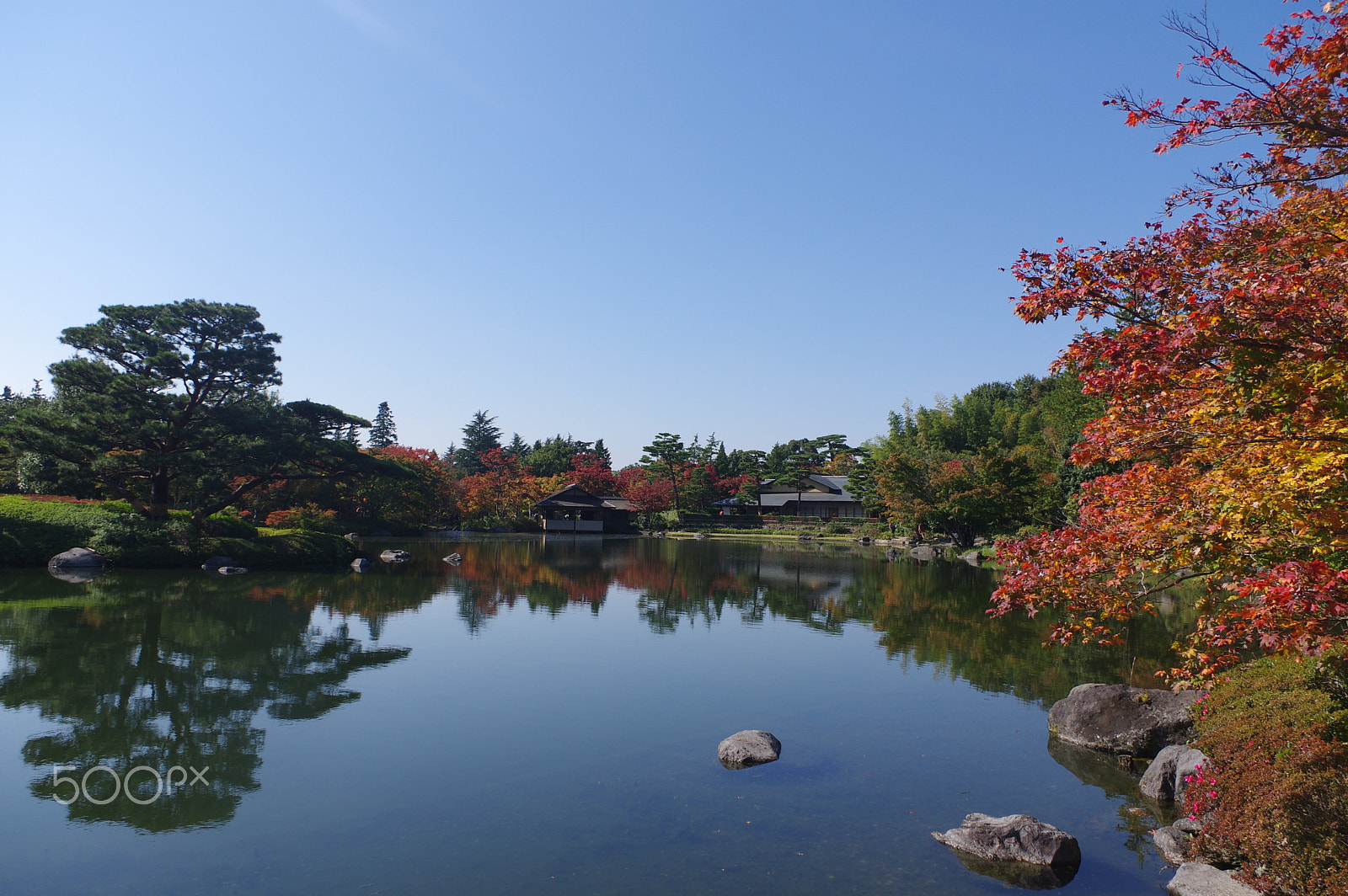 smc PENTAX-DA L 18-55mm F3.5-5.6 sample photo. Autumn in japanese garden 1 photography