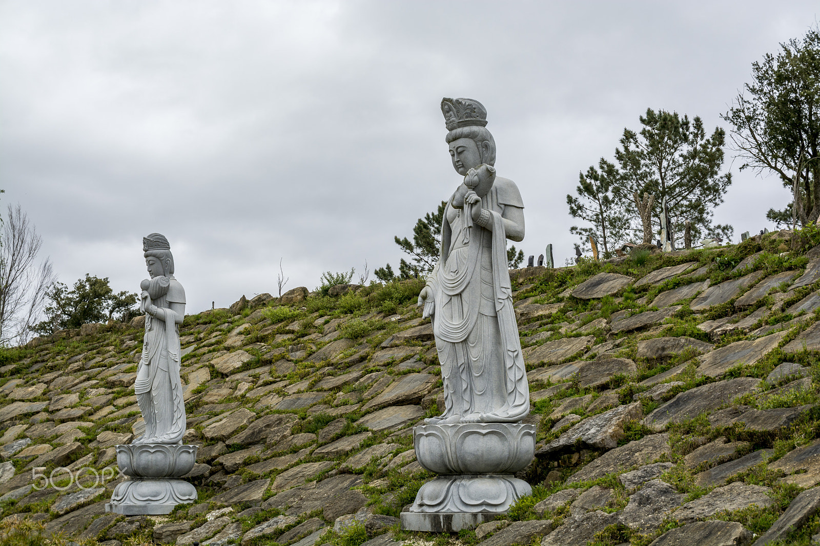 Nikon D7100 sample photo. Wonderful architecture at a buddha park, portugal photography