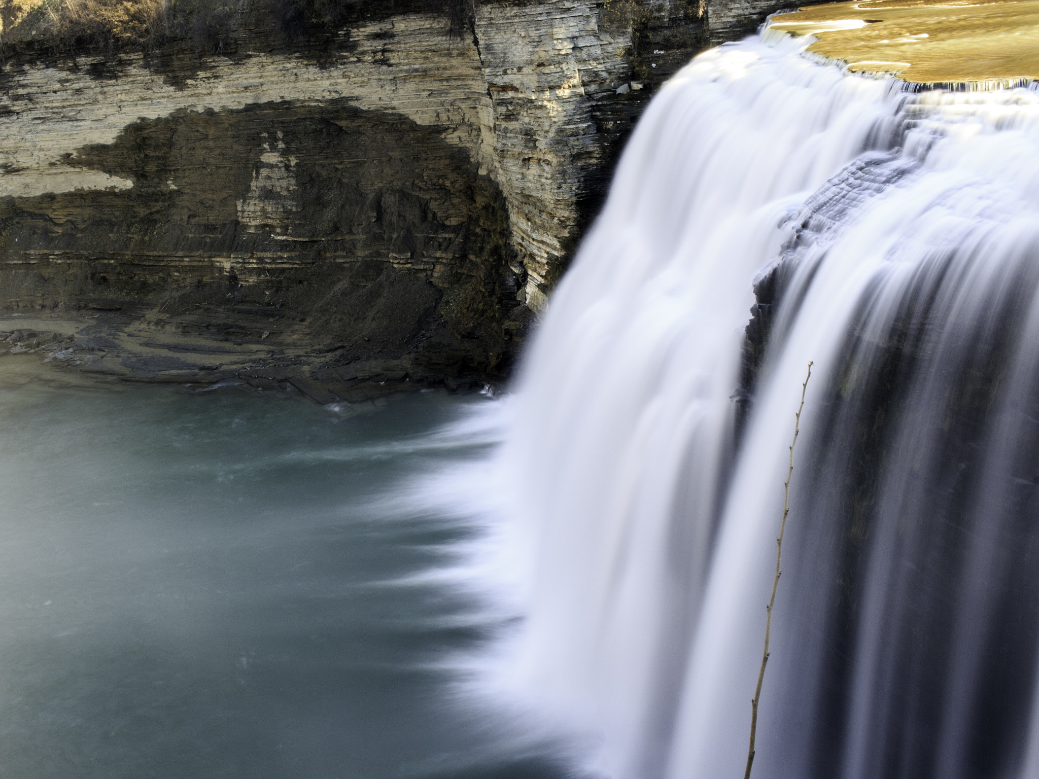 Canon EF-S 24mm F2.8 STM sample photo. Face of the waterfall photography
