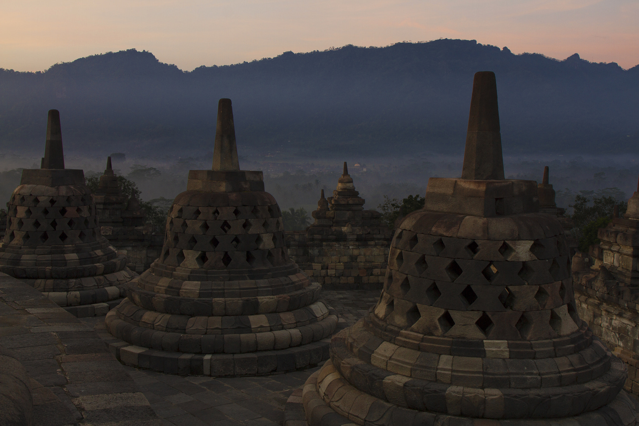 Canon EF 24-70mm F4L IS USM sample photo. Borobudur and the highlands photography