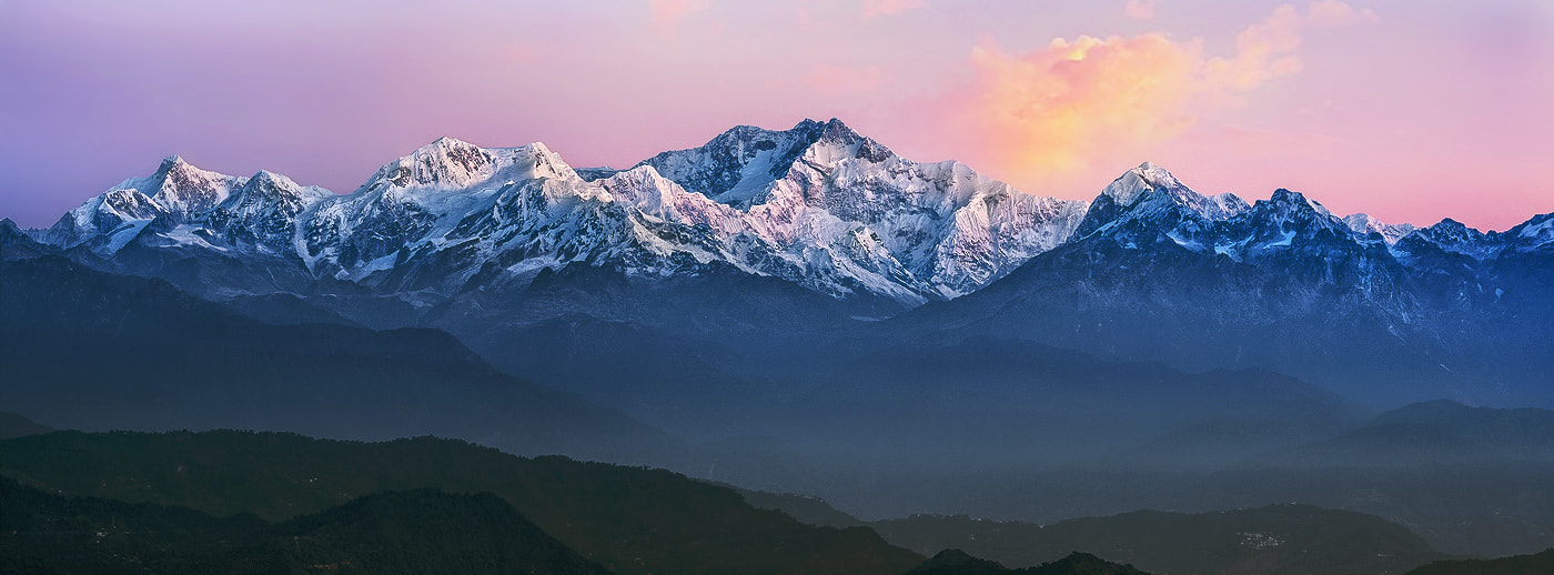 Sigma 50mm F2.8 EX DG Macro sample photo. Kanchenjunga pano - 2 photography