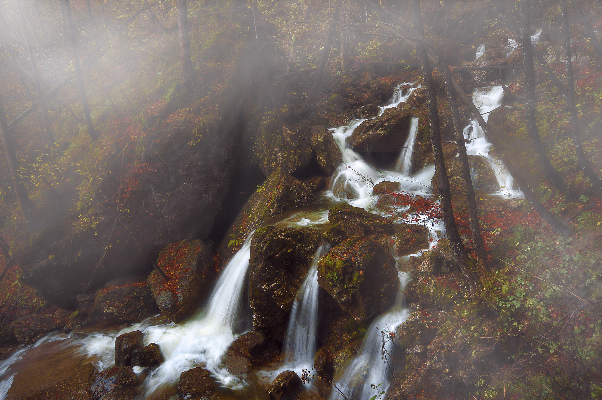 Sony SLT-A55 (SLT-A55V) sample photo. Waterfalls in pekel gorge photography