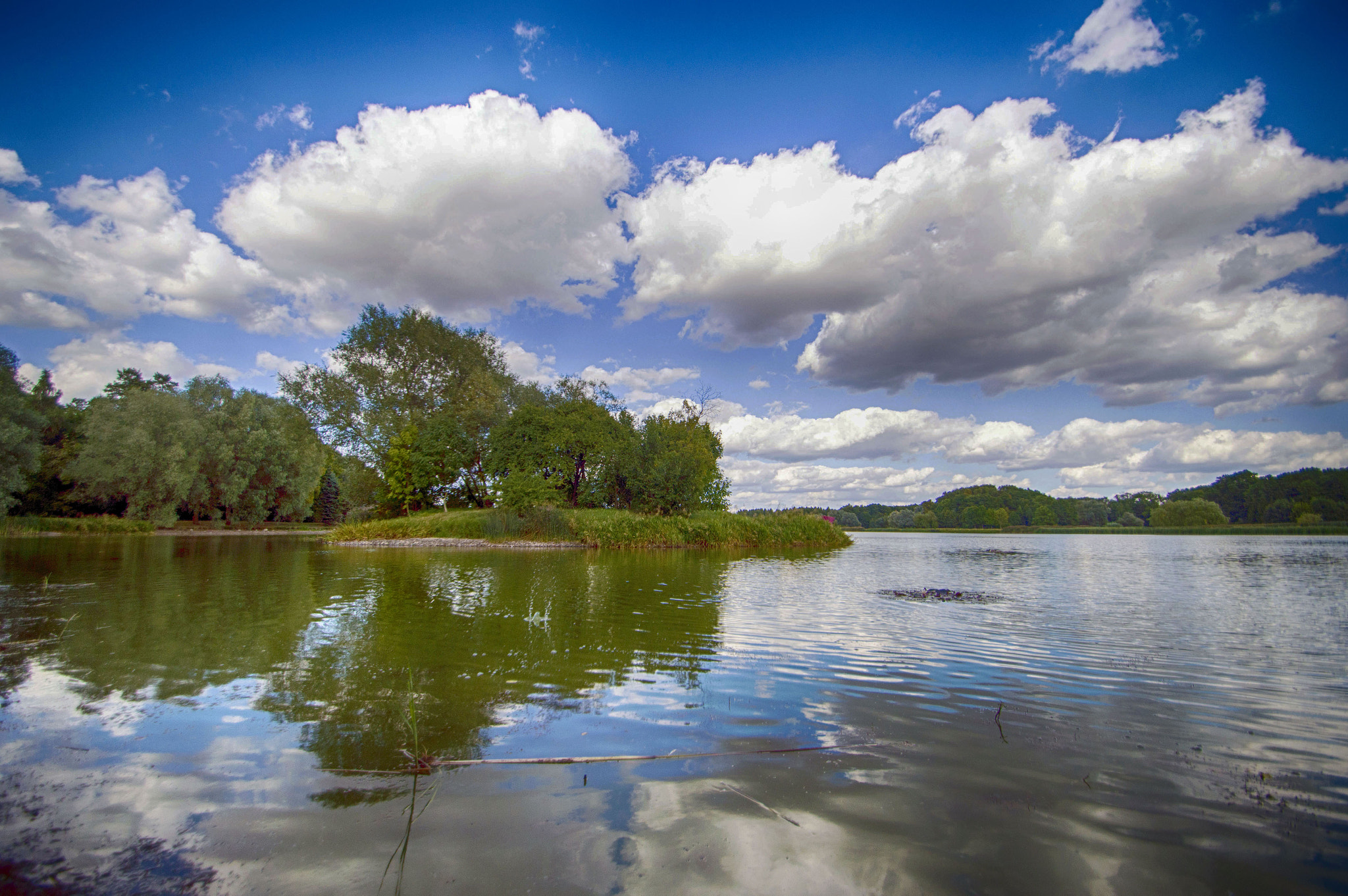 Nikon D3200 sample photo. Clouds in water photography
