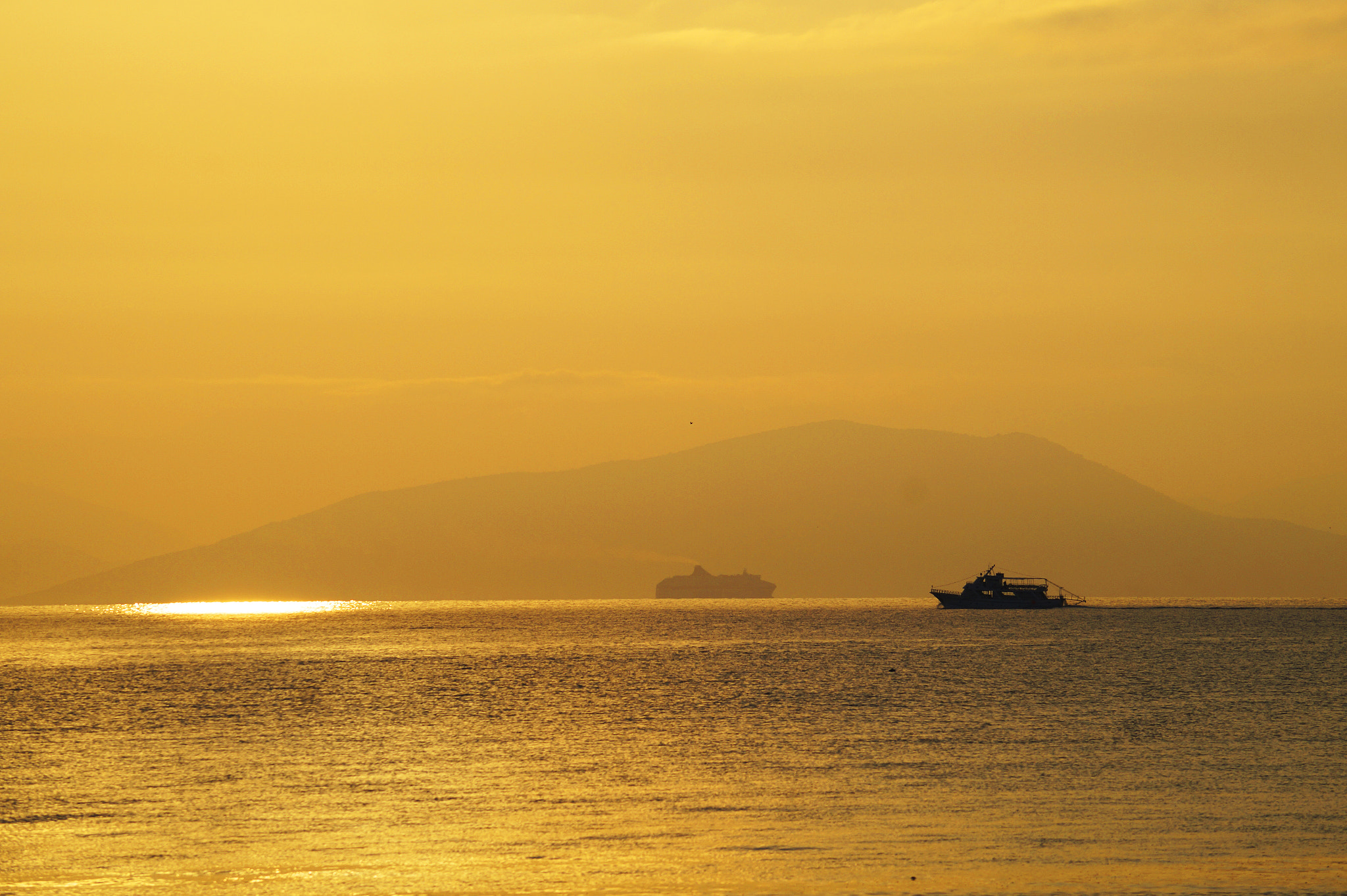 Sony SLT-A58 sample photo. Sunrise corfu greece photography