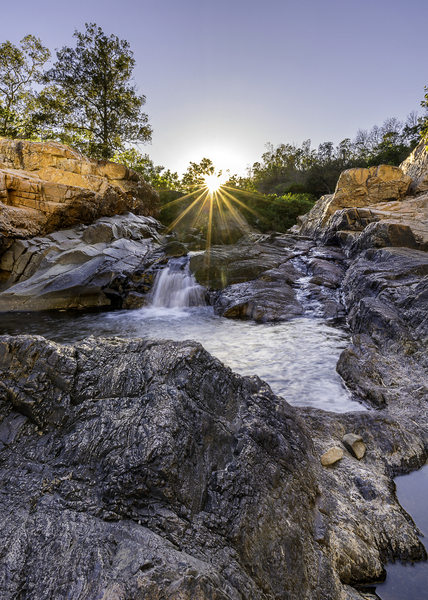 Tokina AT-X 16-28mm F2.8 Pro FX sample photo. Sunrise by the creek photography