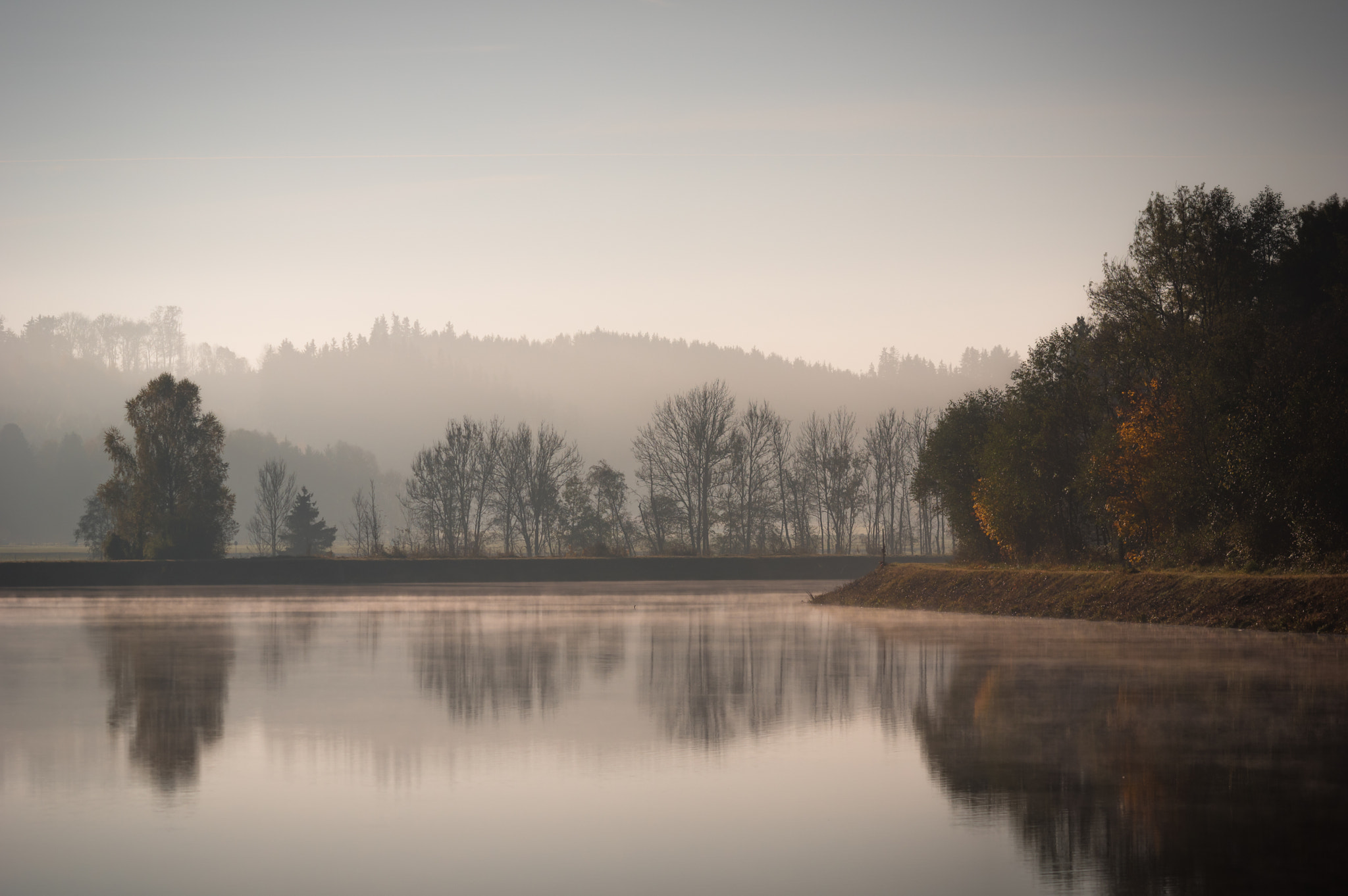 A Series Lens sample photo. Morning mood photography
