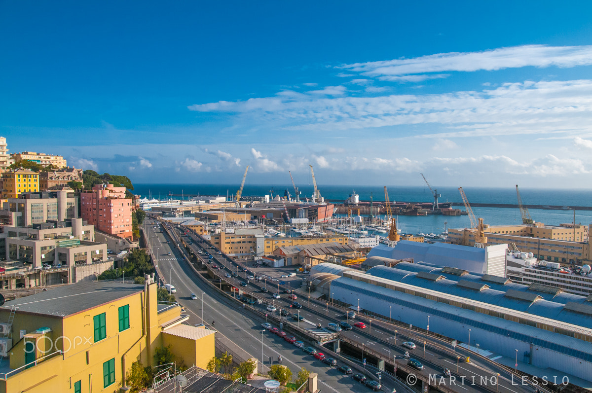 Nikon D300S sample photo. Colourful port in genoa. photography