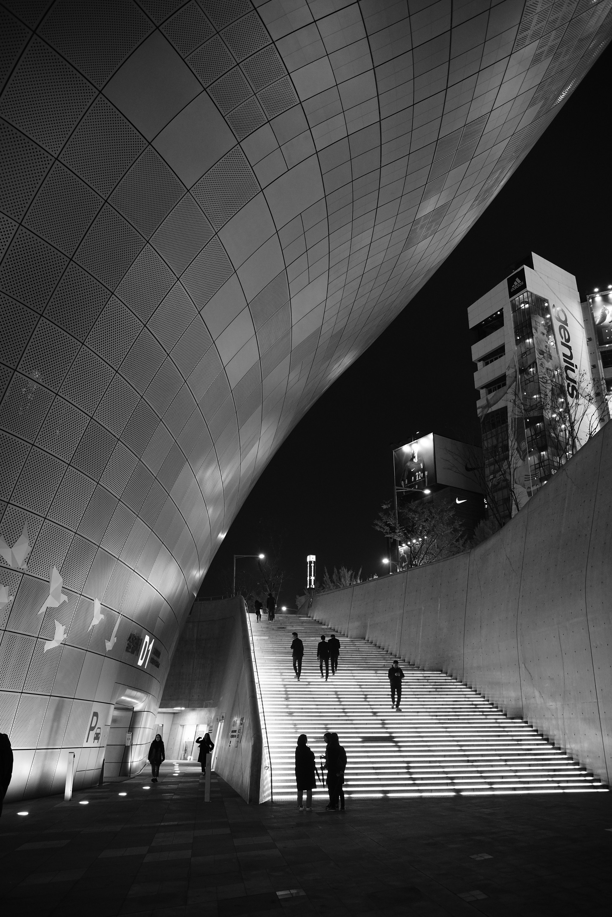 Sony a7R II sample photo. Dongdaemun design plaza, seoul photography