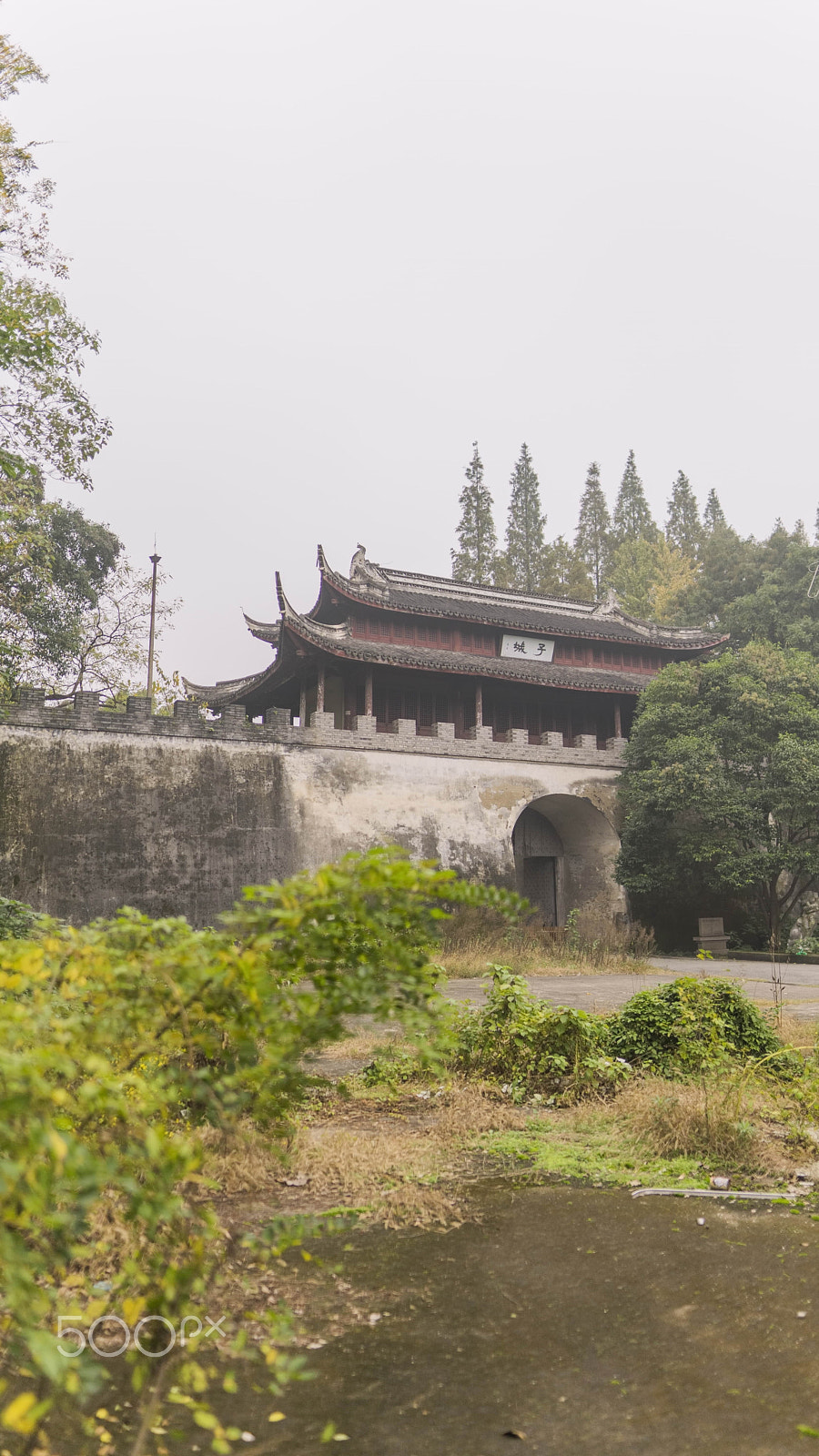 Sony a7 II sample photo. Zicheng gate of jiaxing city photography