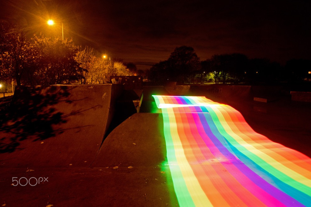 Sony ILCA-77M2 sample photo. Pixelstick skate park photography