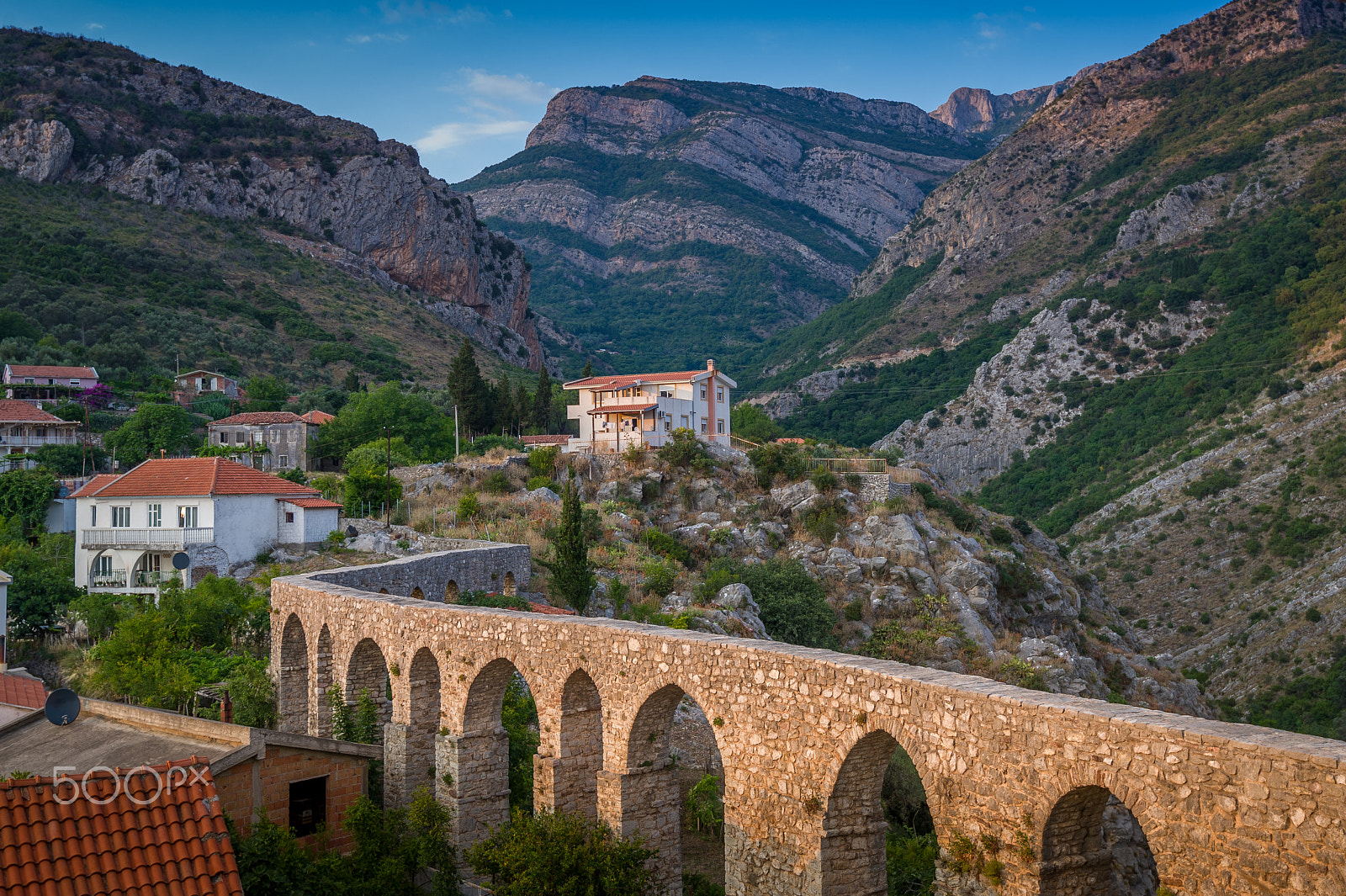Nikon D3S sample photo. Ancient stone bridge in bar, montenegro photography