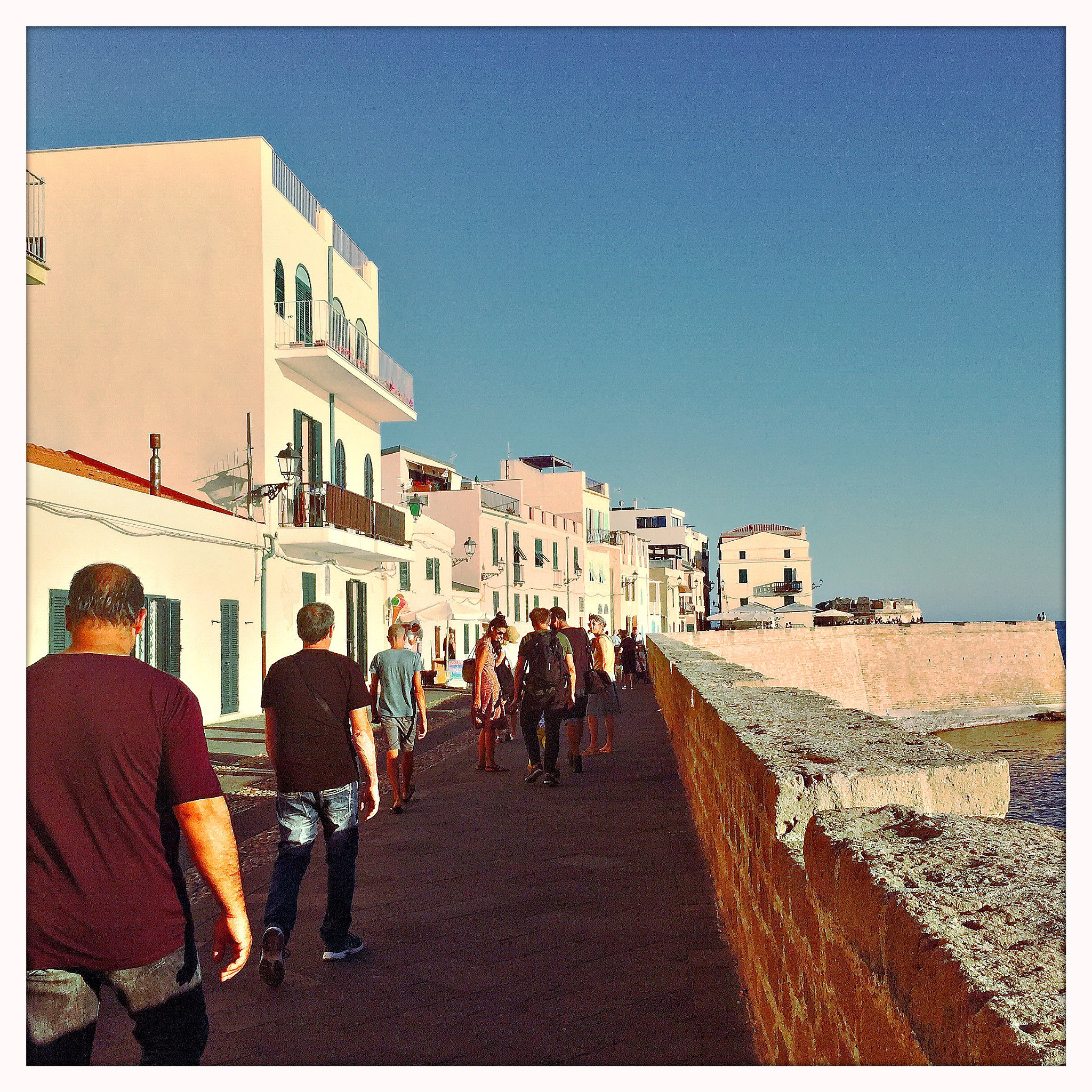 Hipstamatic 322 sample photo. Alghero, the ramparts (italy). photography