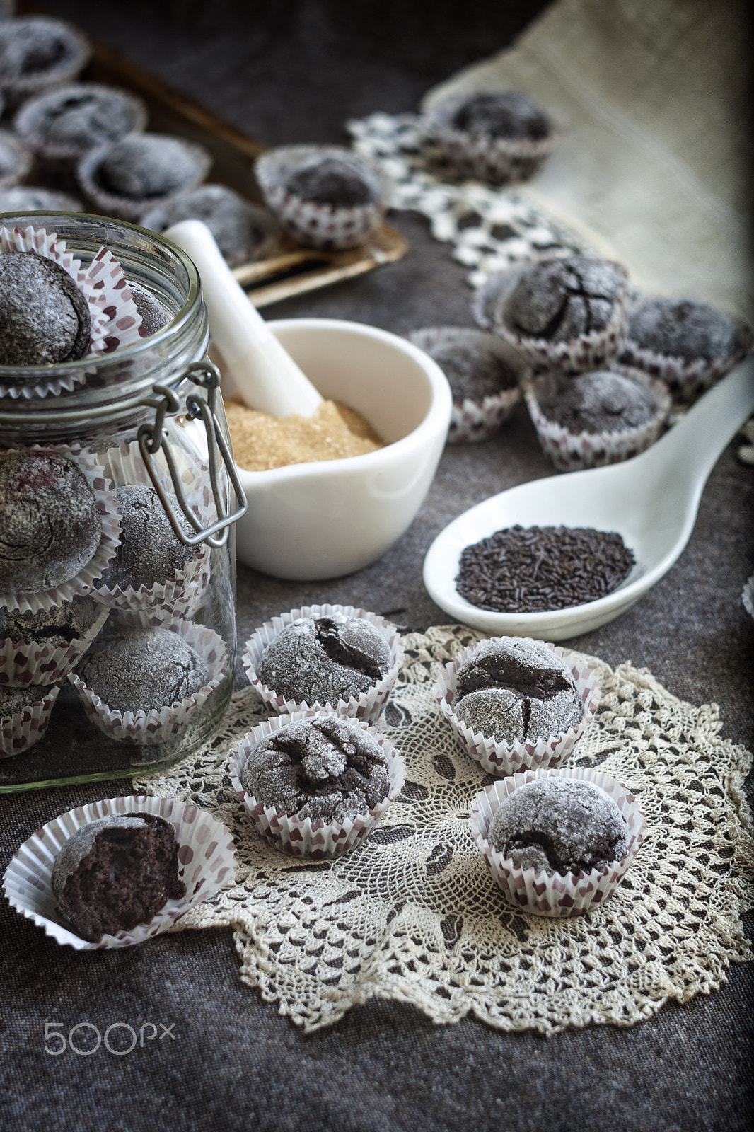 Canon EF 35-80mm f/4-5.6 sample photo. Cocoa cookies photography